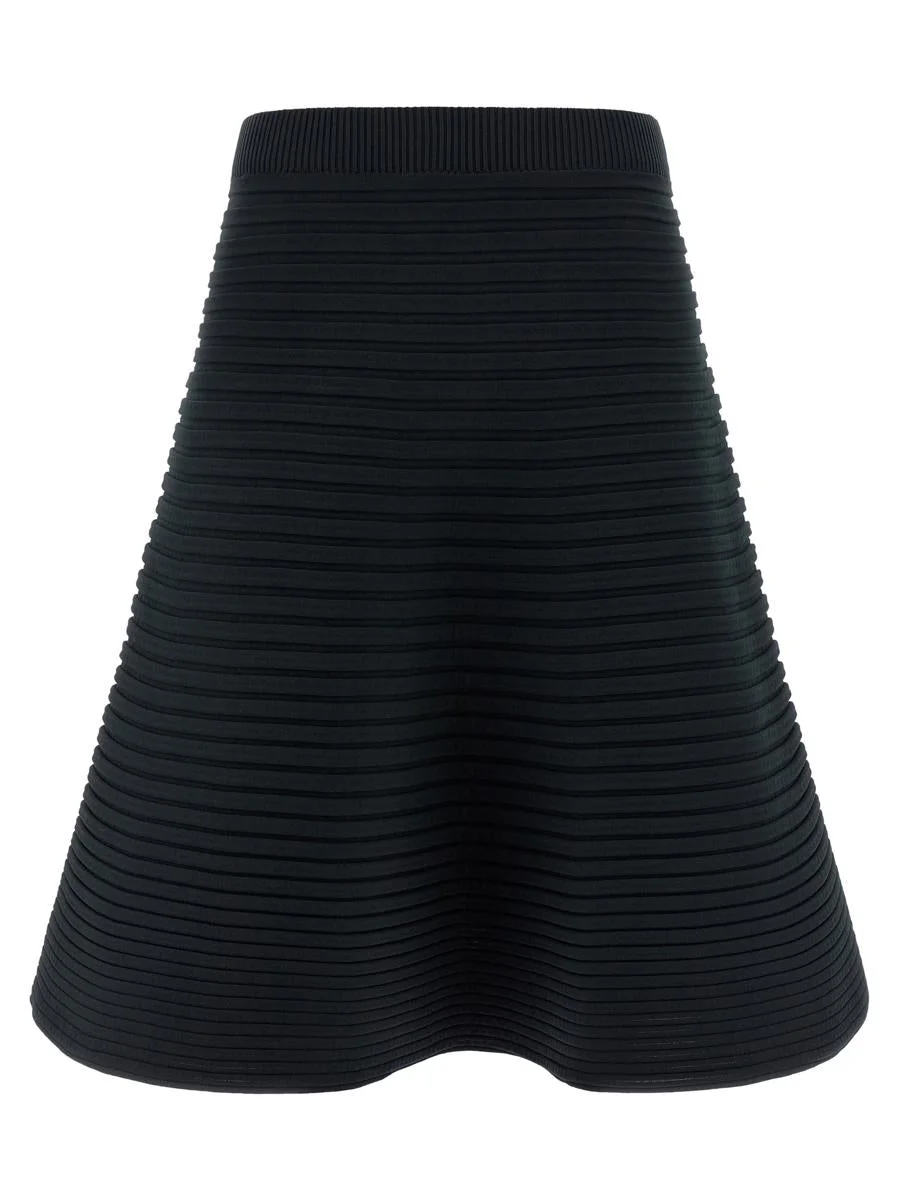 Pleats Please Issey Miyake 'Bounce Knit' Midi Skirt - 1