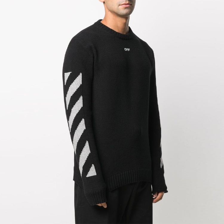 Off-White Men's SS21 SS21 logo Shirt Black OMHE023R21KNI0011041 - 5