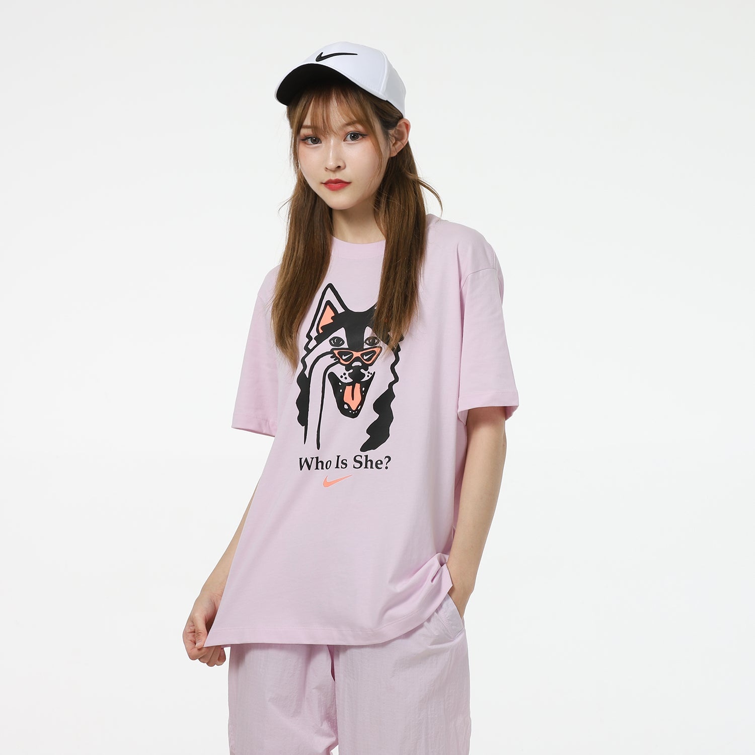 (WMNS) Nike AS W Nike Sportswear BF Tee Dog HBR Regal PINK DJ1846-695 - 4