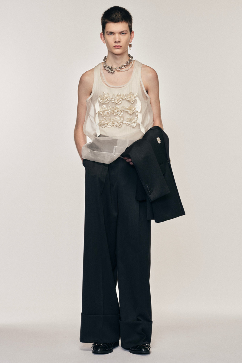 Simone Rocha Ribbon Daisy Chain Double Vest outlook