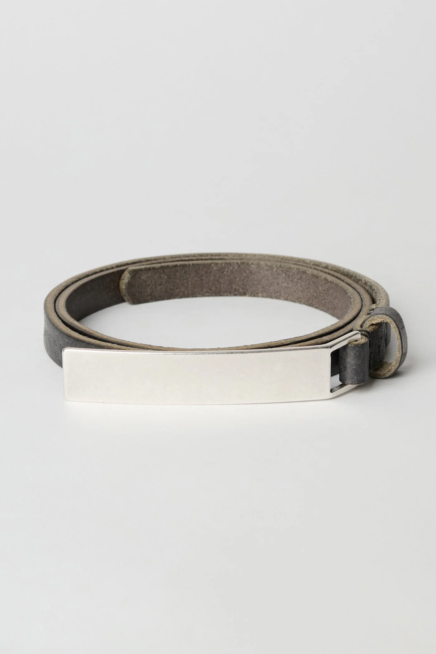 Strap Belt Soft Coal Torn Bovine - 1