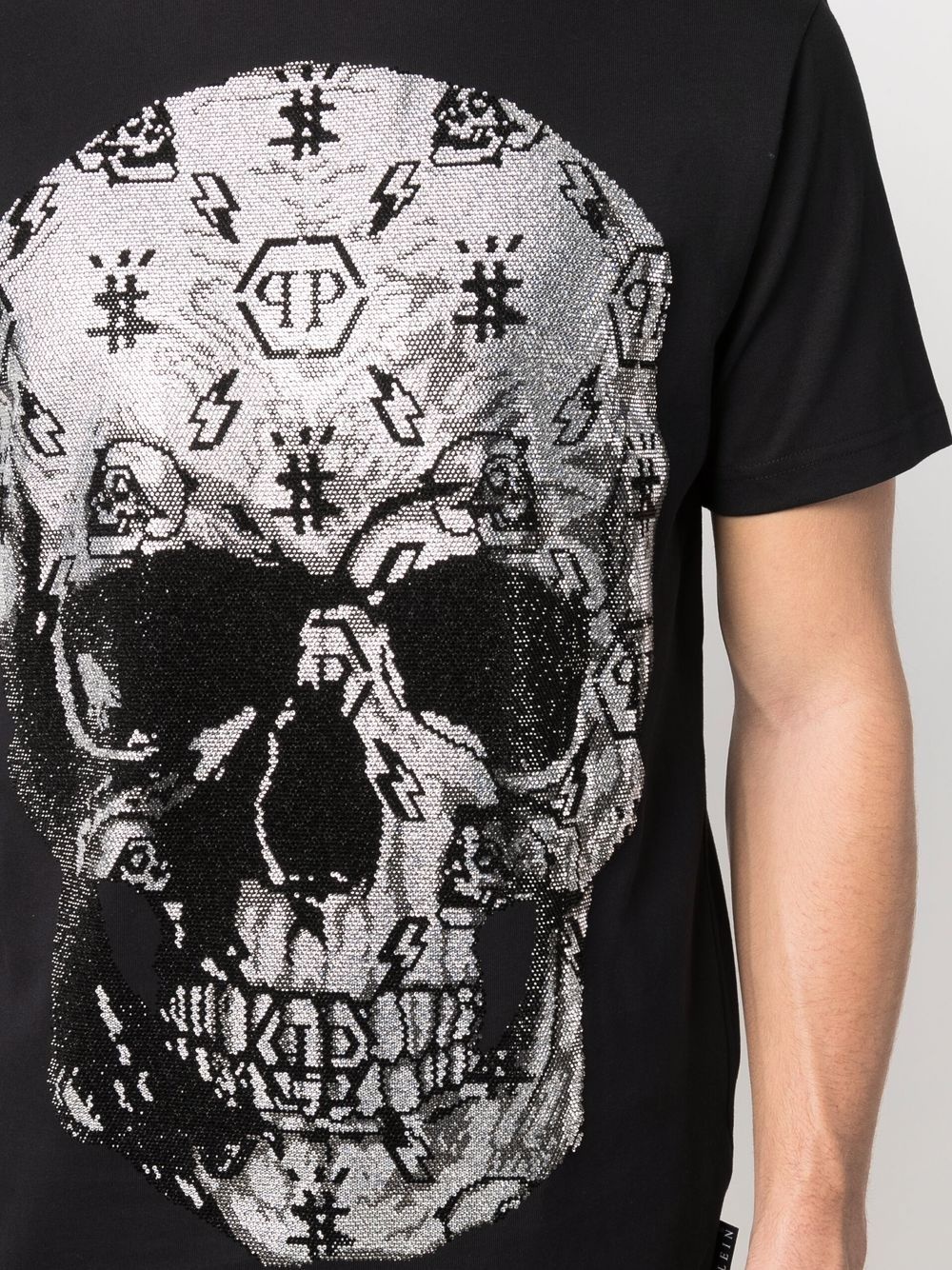 skull-print short-sleeved T-shirt - 6