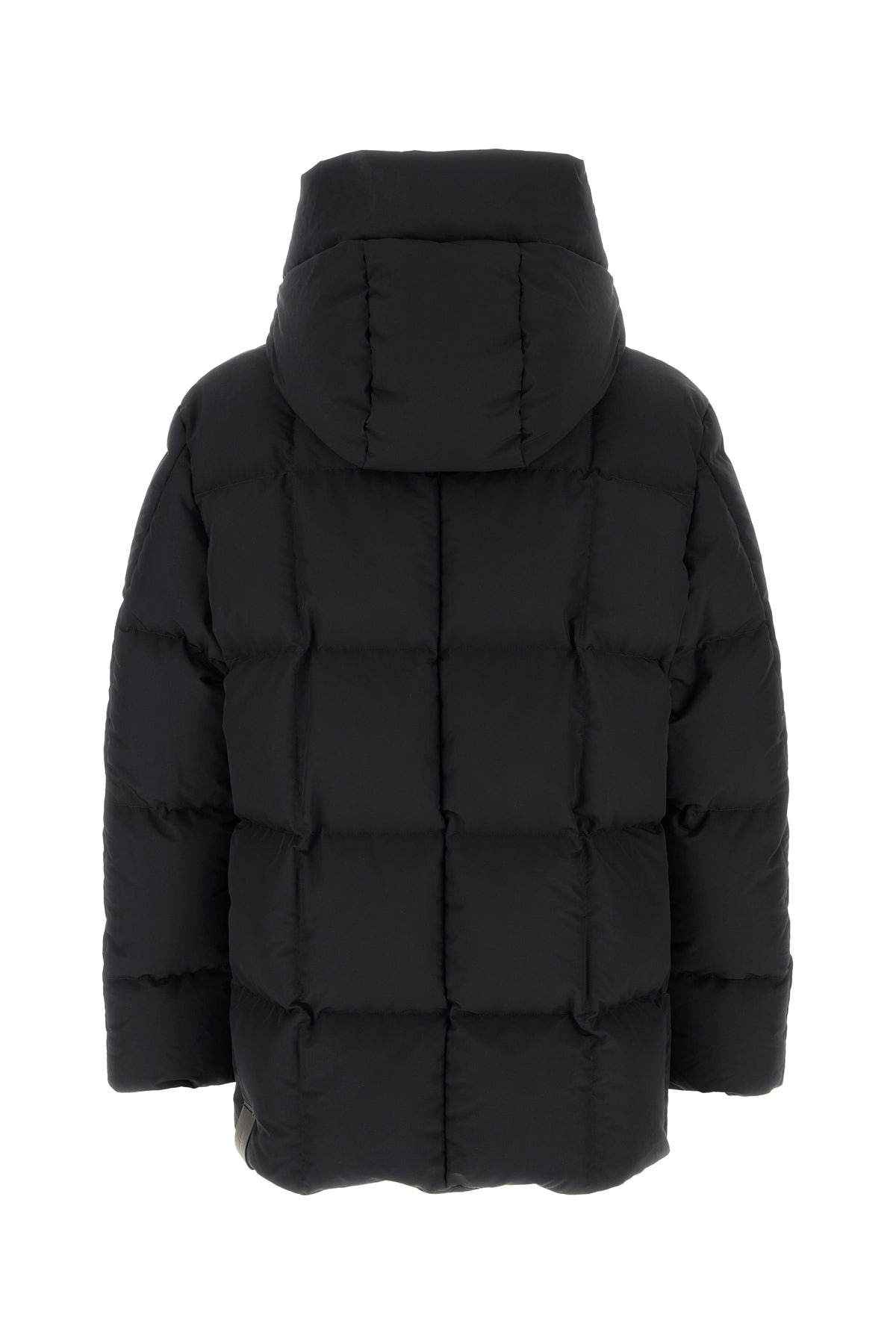Black nylon down jacket - 2