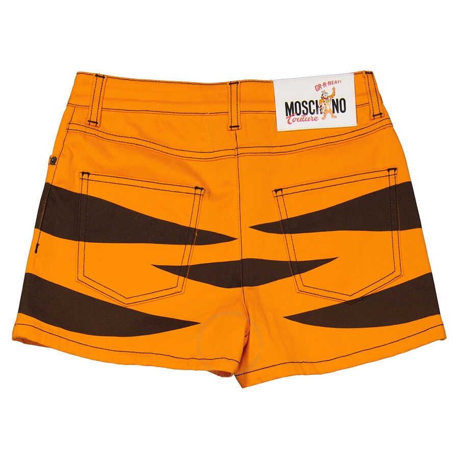 Moschino Ladies Purple High Waist Belted Skirt - 13