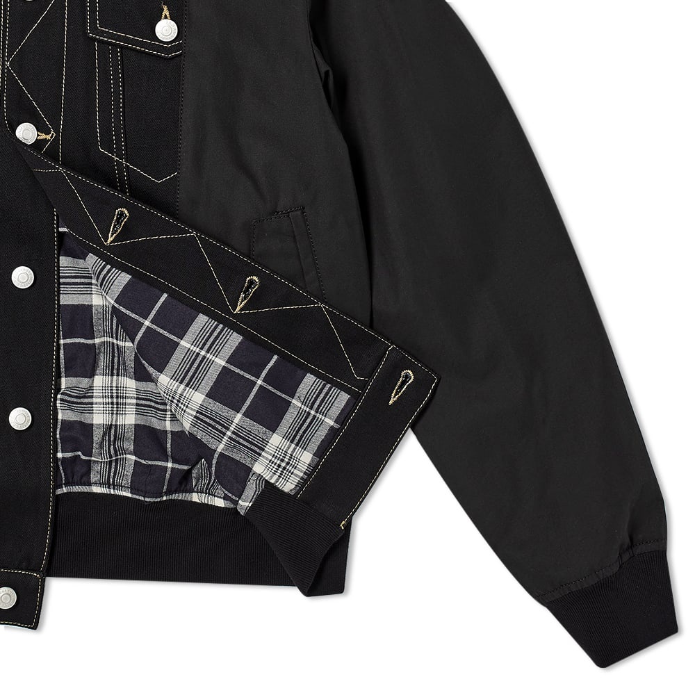 Alexander McQueen Hybrid Bomber Denim Jacket - 2