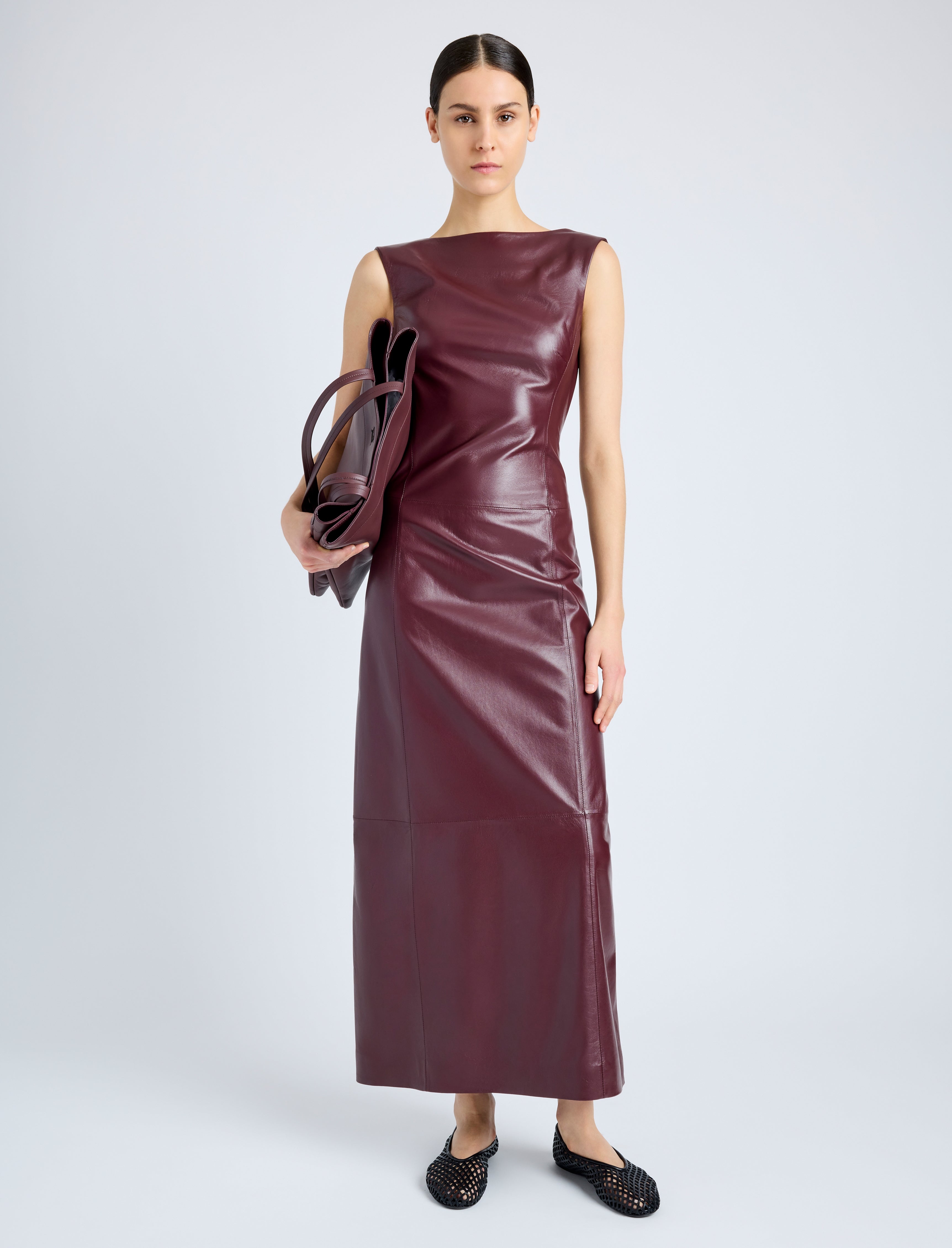 Backless Leather Dress - 2