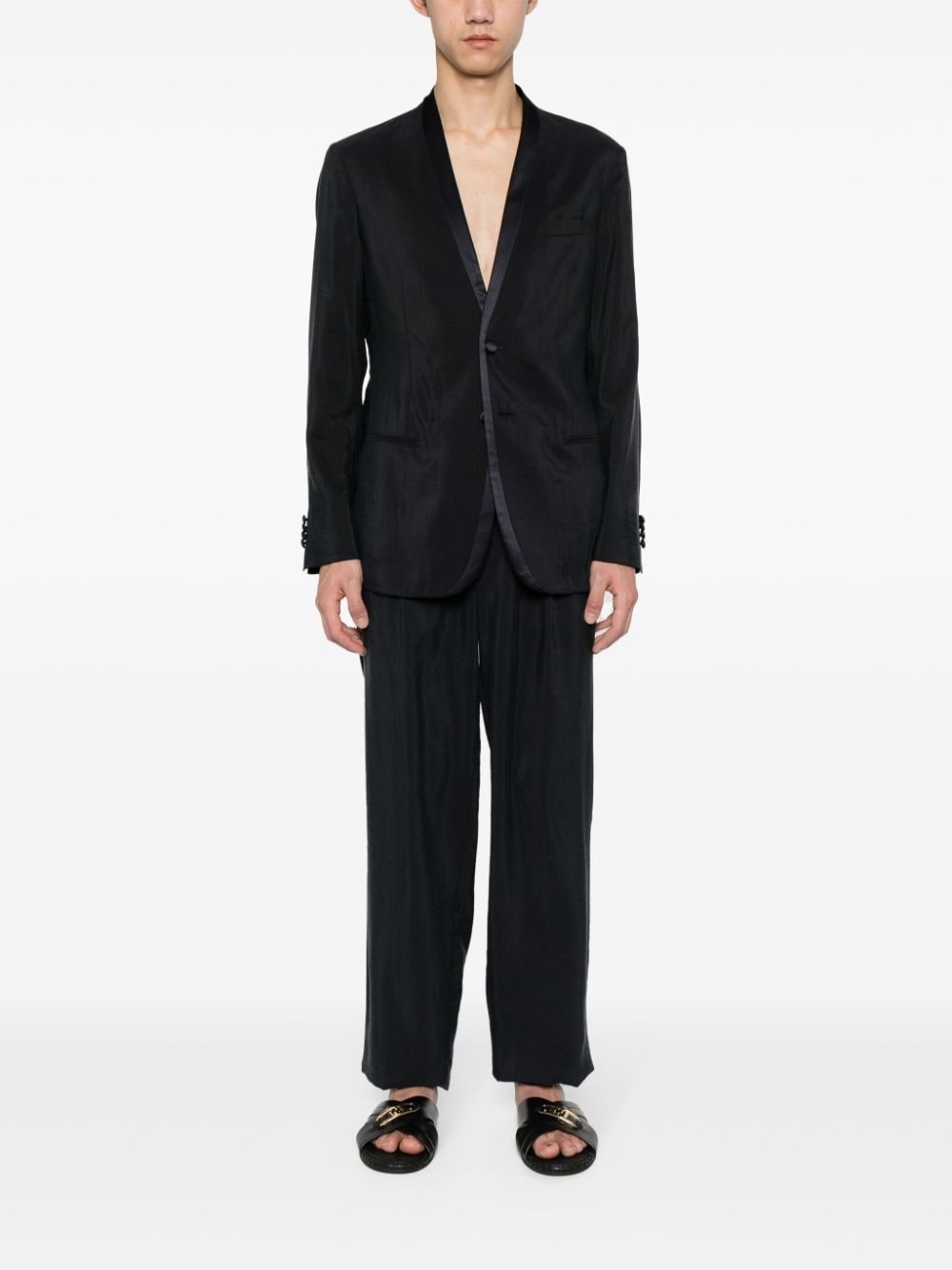 pleat-detail trousers - 2