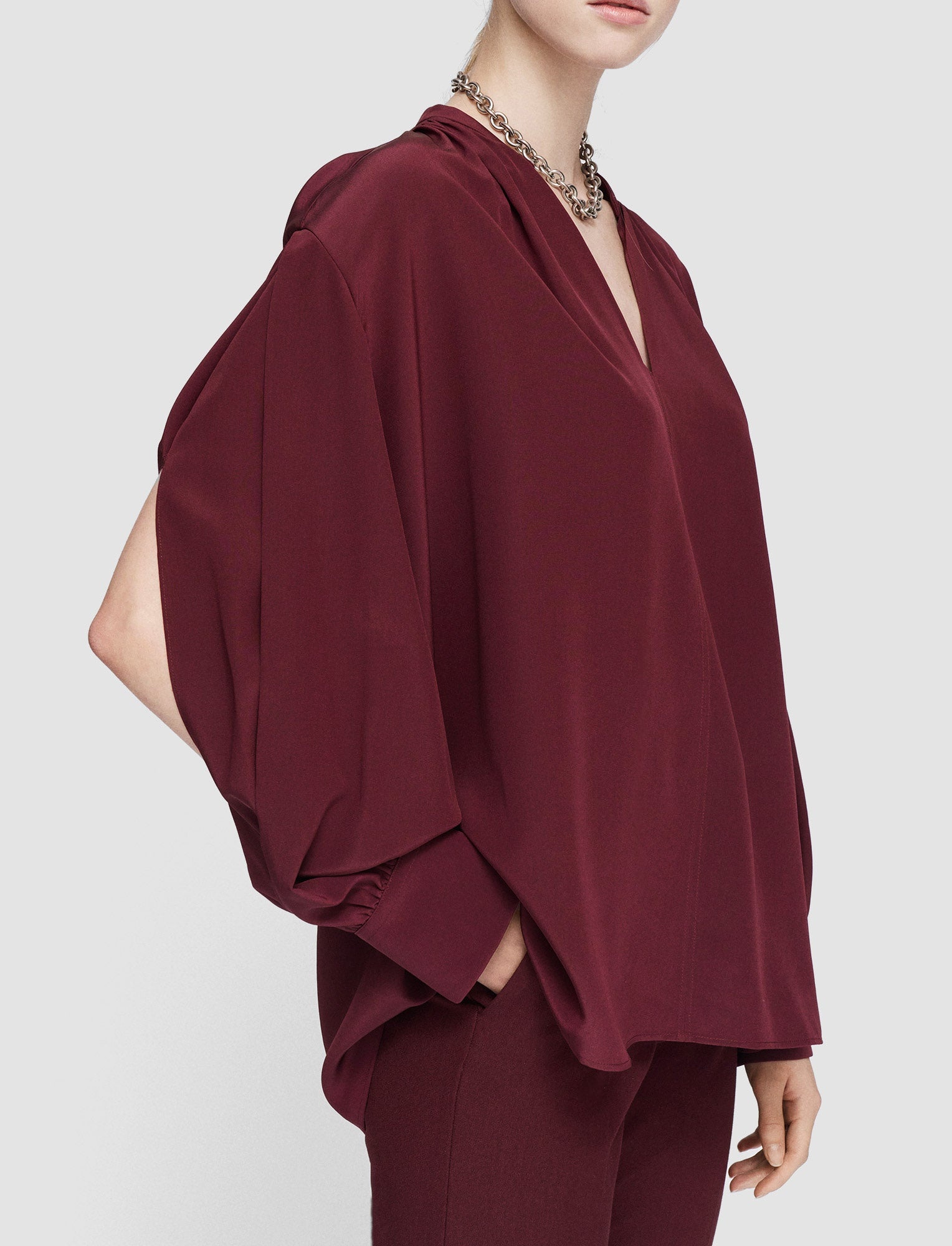 Silk Crepe de Chine Blondel Blouse - 5
