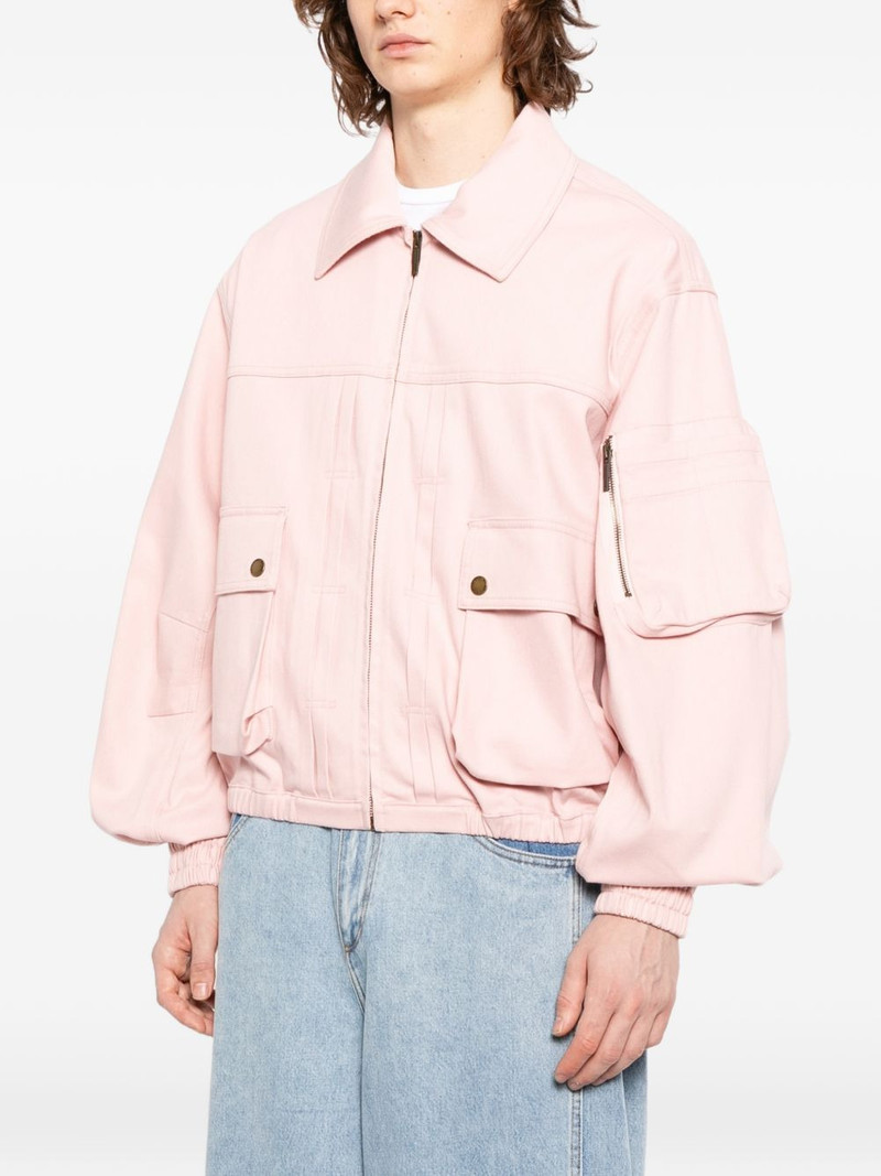 logo-patched long-sleeve bomber jacket 3