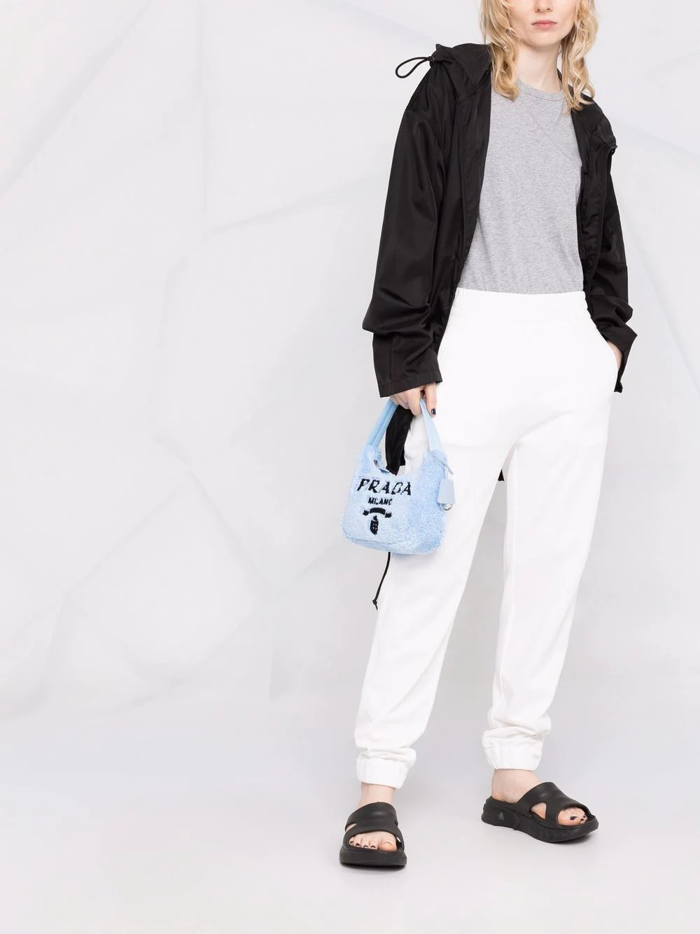 tapered cotton track pants - 2