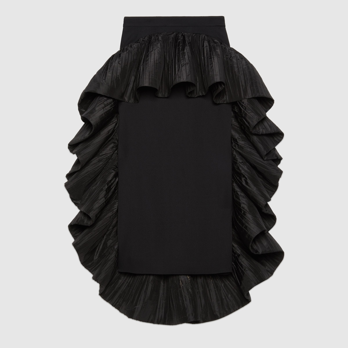 Viscose skirt with sculptural detail - 1