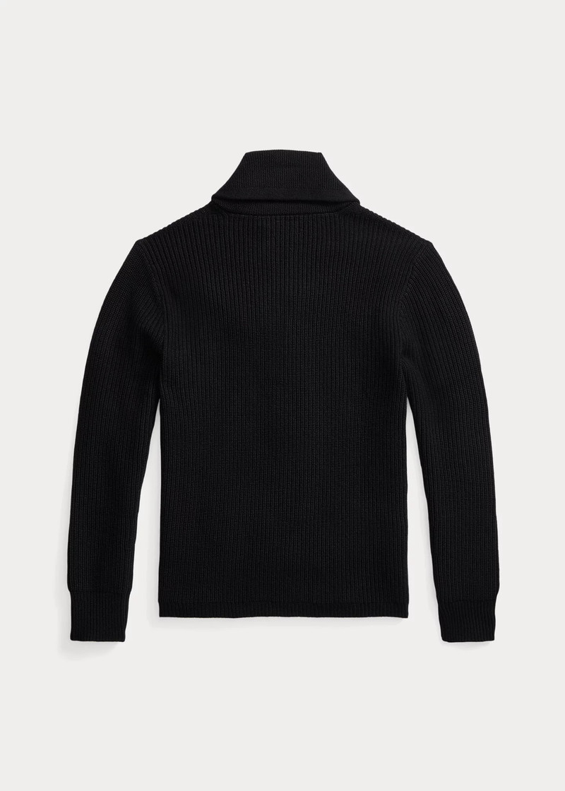 RRL by Ralph Lauren Textured Cashmere Shawl-Collar Cardigan outlook