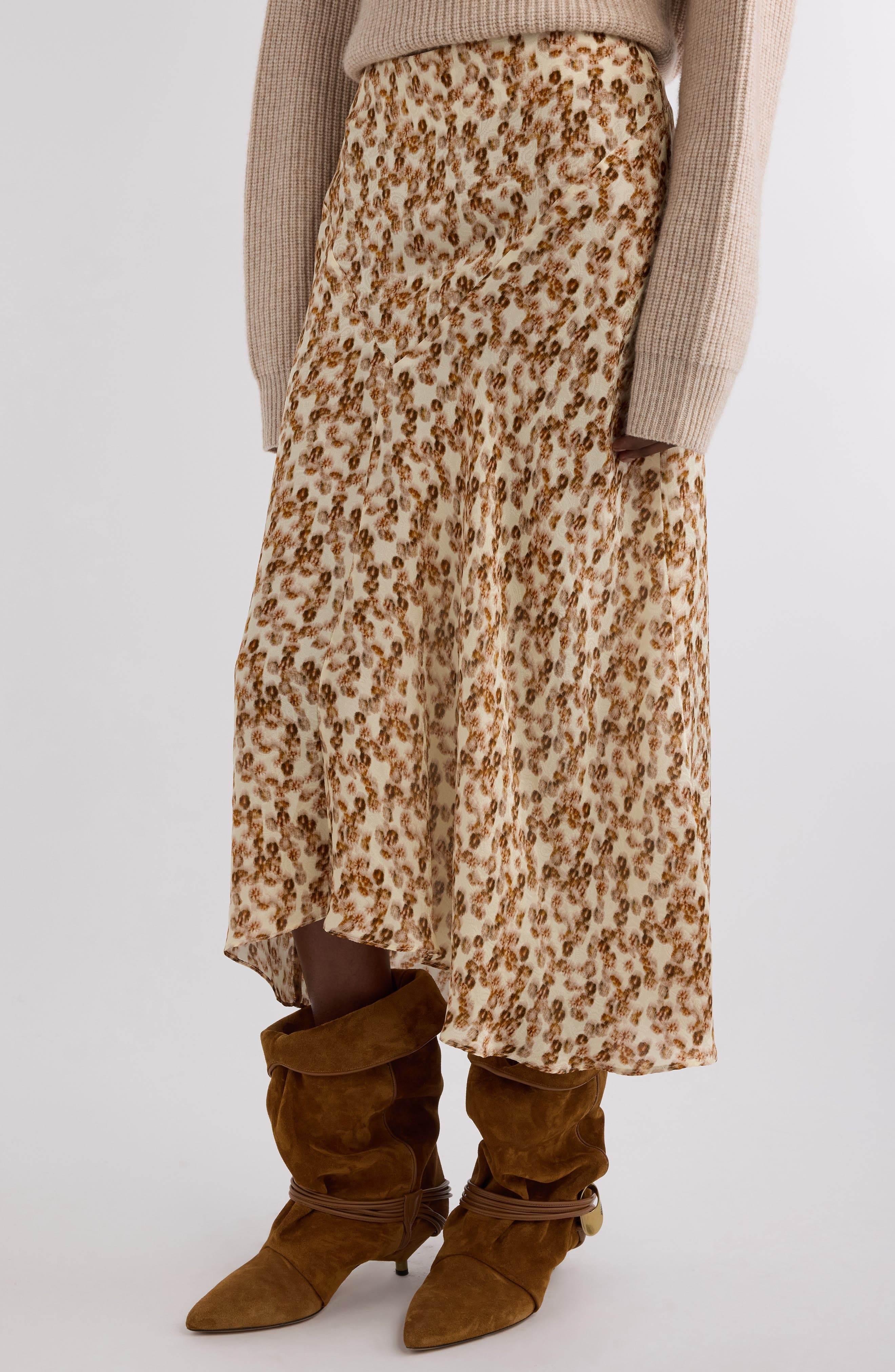 Isabel Marant Lisanne Jacquard Midi Skirt in Ochre at Nordstrom - 5