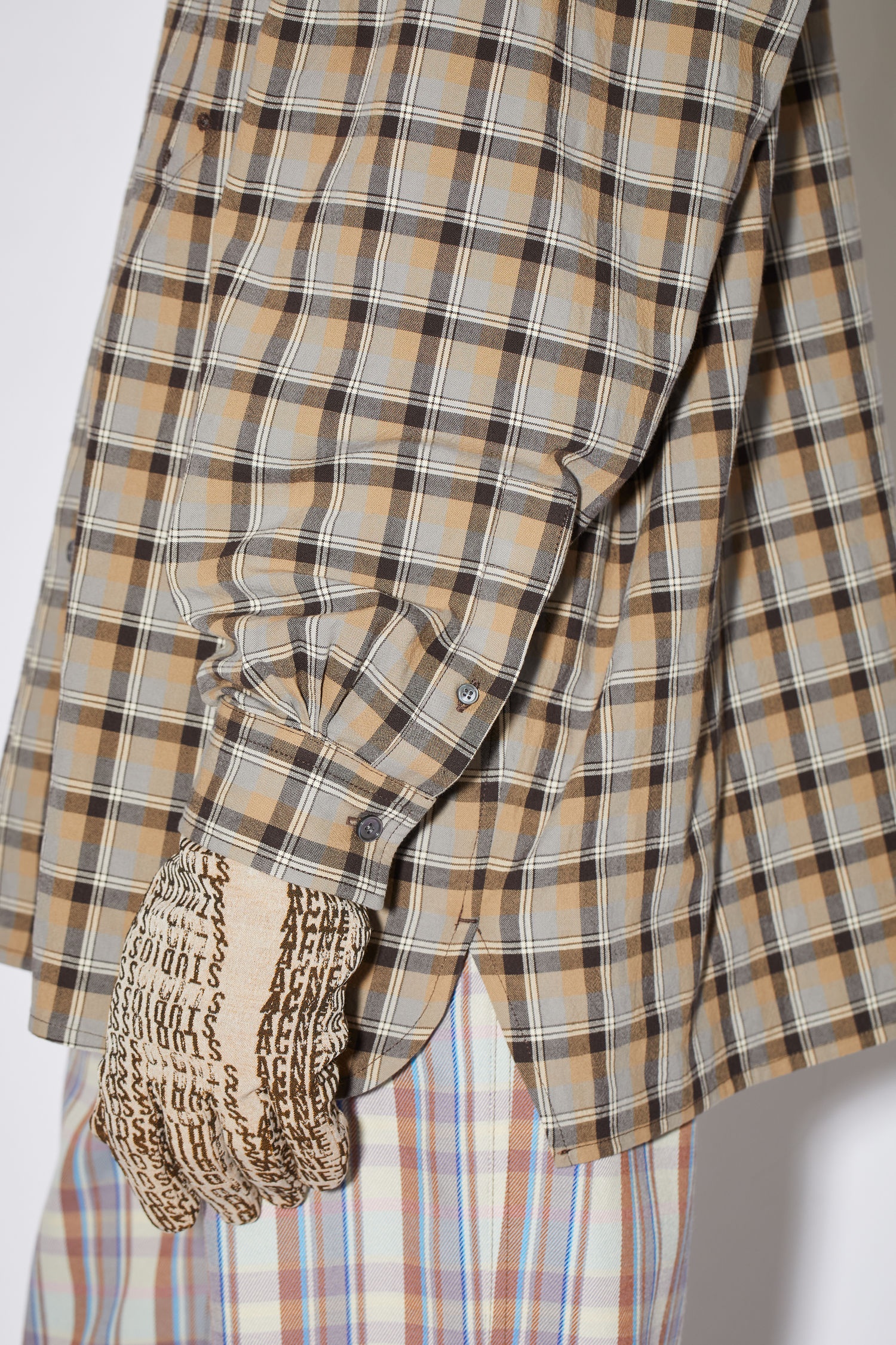 Checked shirt - Brown/grey - 5