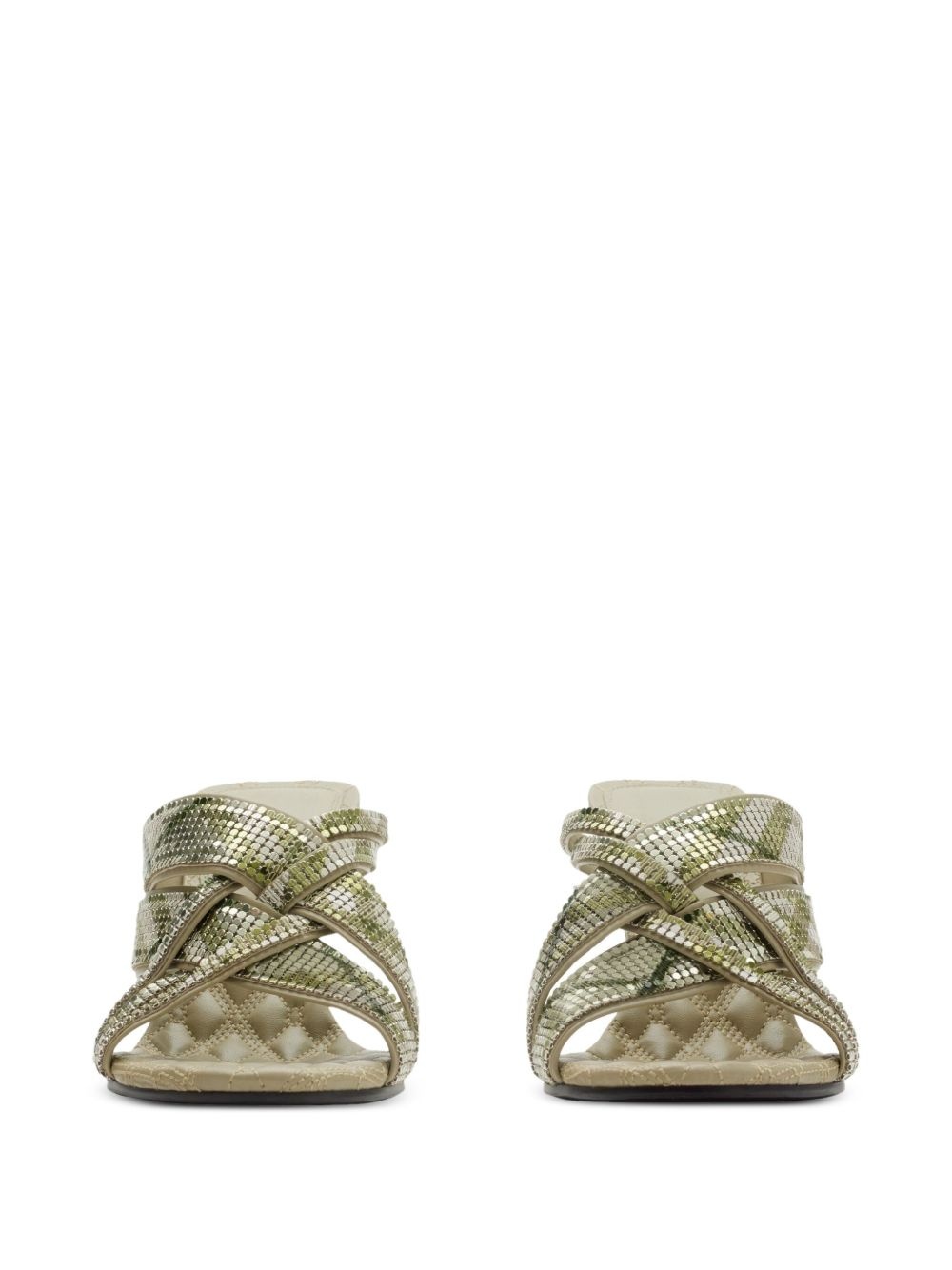 90mm checked mules - 2