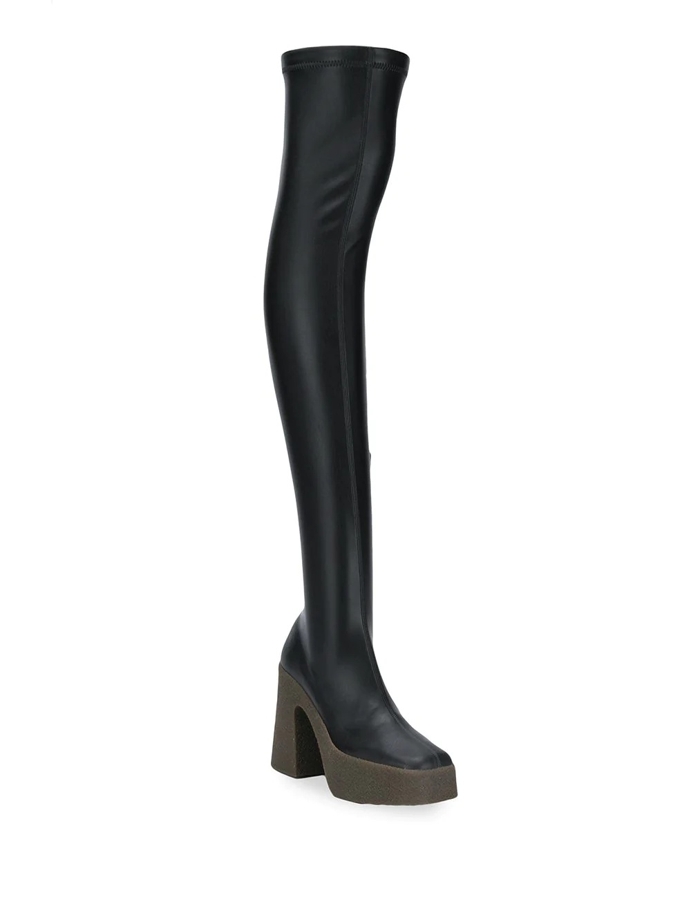 platform thigh-high boots - 2