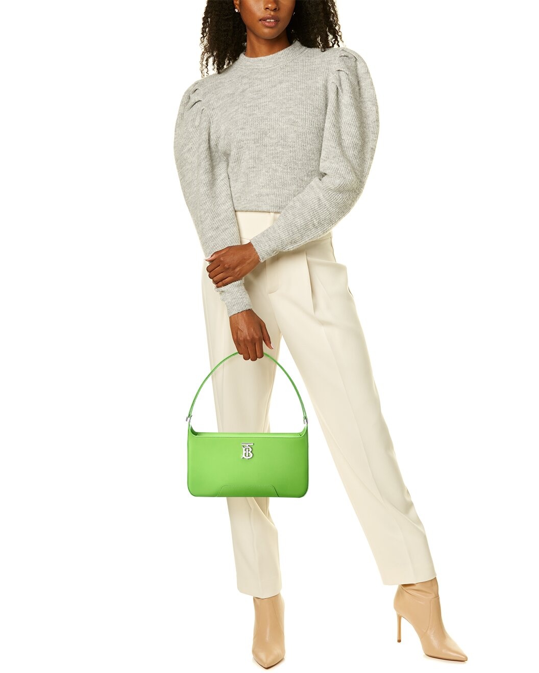 Burberry TB Leather Shoulder Bag - 4