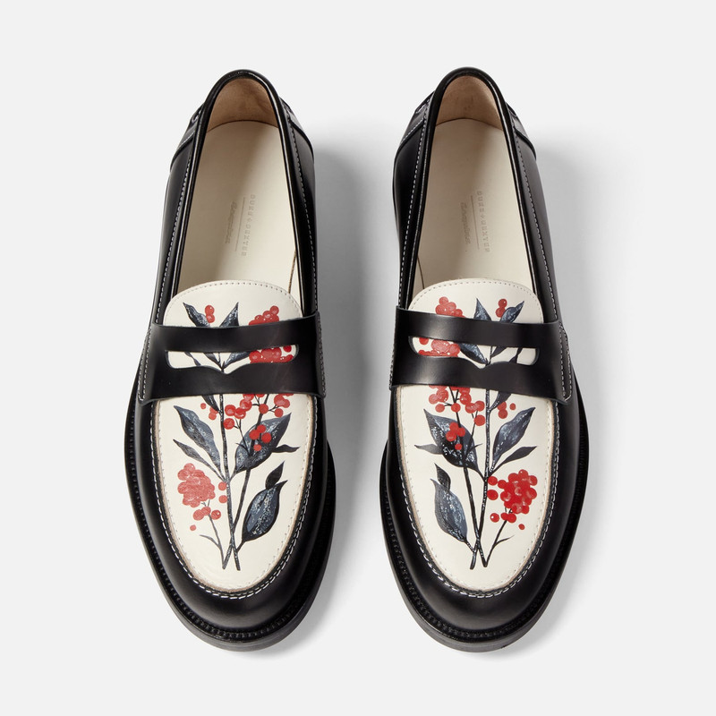 Wilde Hand-Painted Berry Penny Loafer - Men's 1