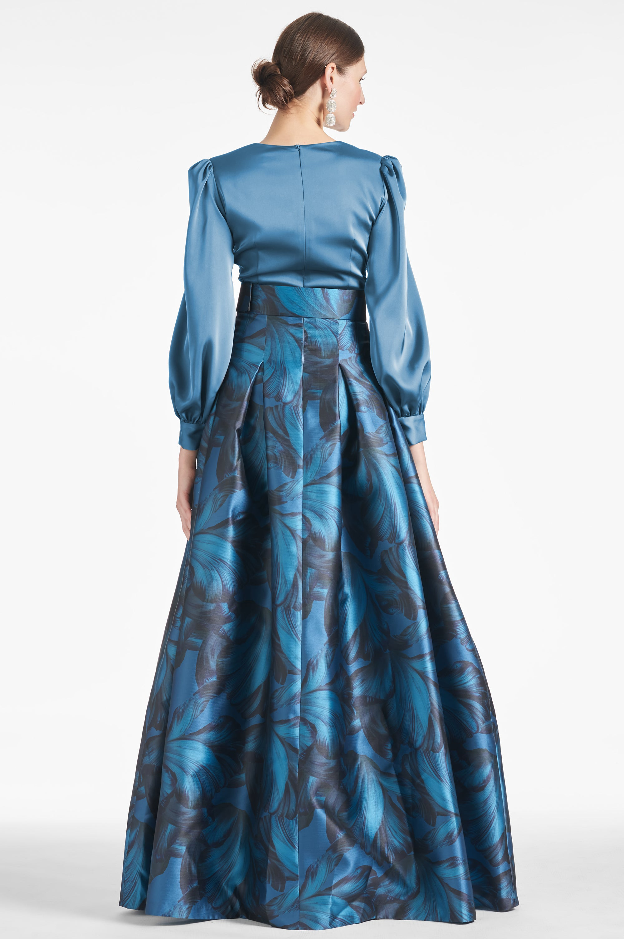 Zoe Gown - Smokey Slate/Tonal Petal - 2