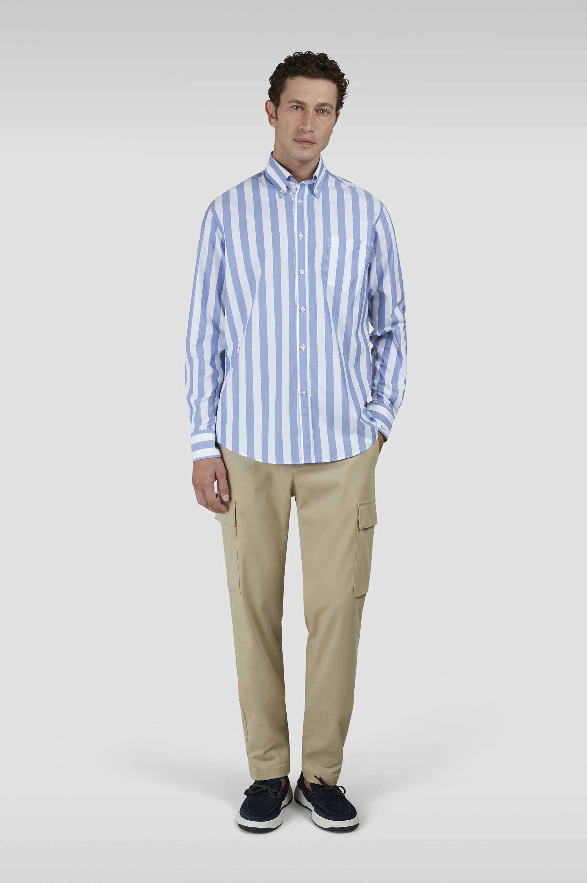 PREMIUM SHIRT WITH OVERSIZED STRIPED PATTERN - 2