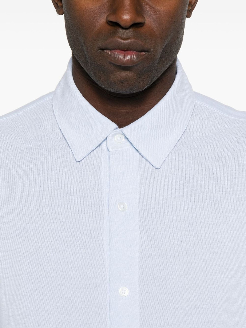 piqué-weave cotton shirt 5
