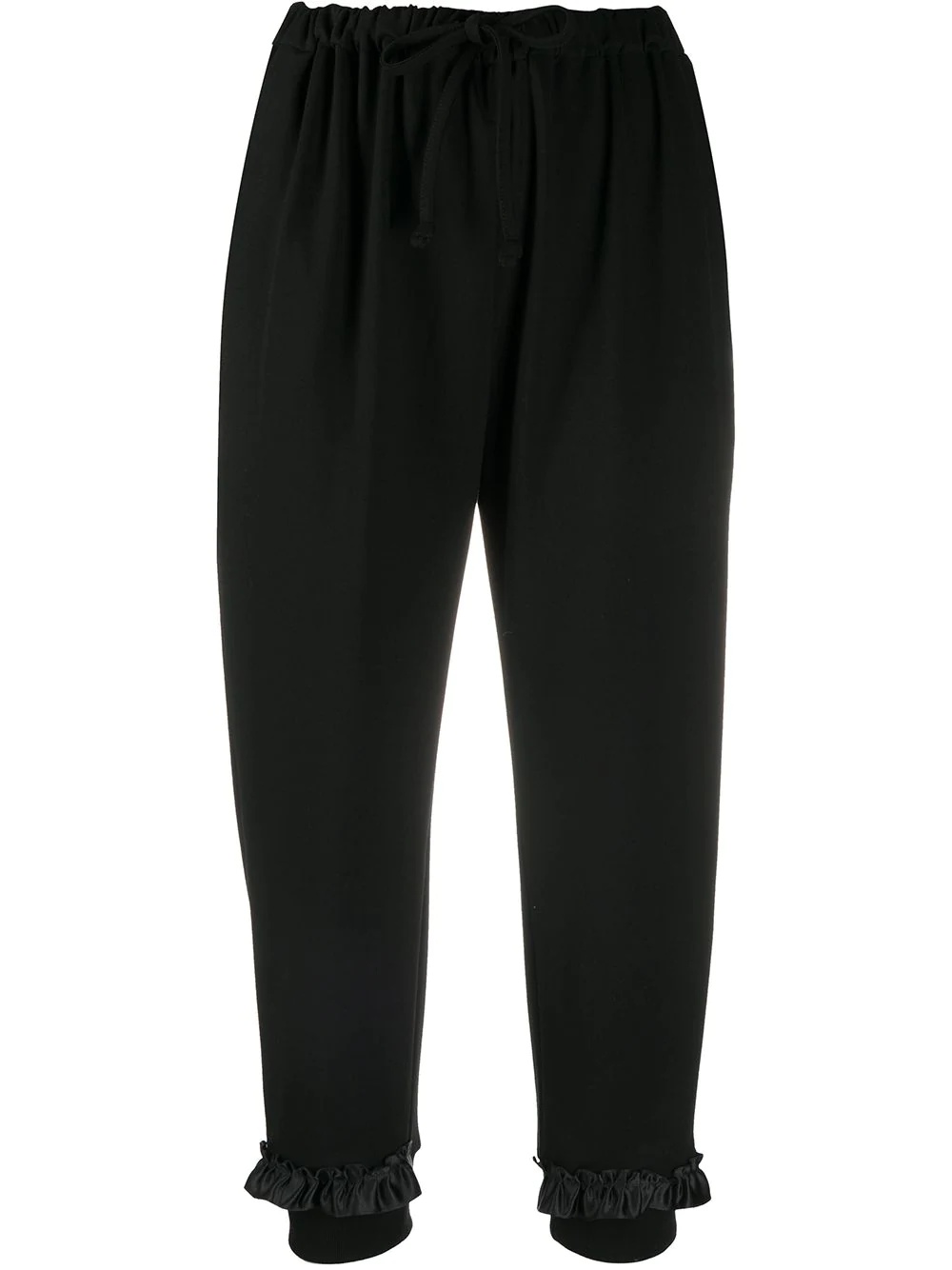 ruffle detail cropped track pants - 1