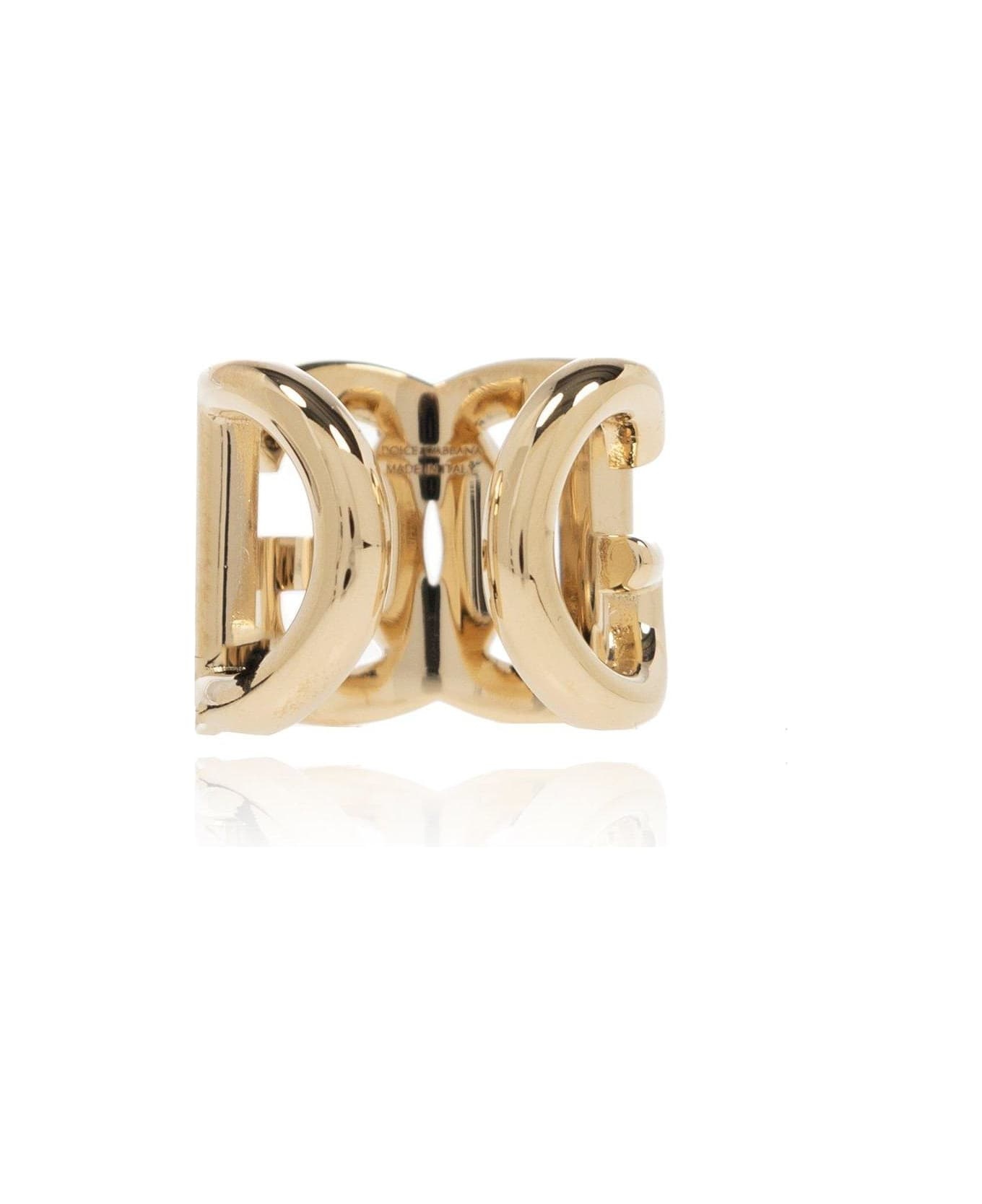 指輪・リング Dolce & Gabbana WRP3L2 W1111 ENGRAVED-LOGO DETAIL Ring Dolce & Gabbana engraved-logo Plaque Band Ring | Silver