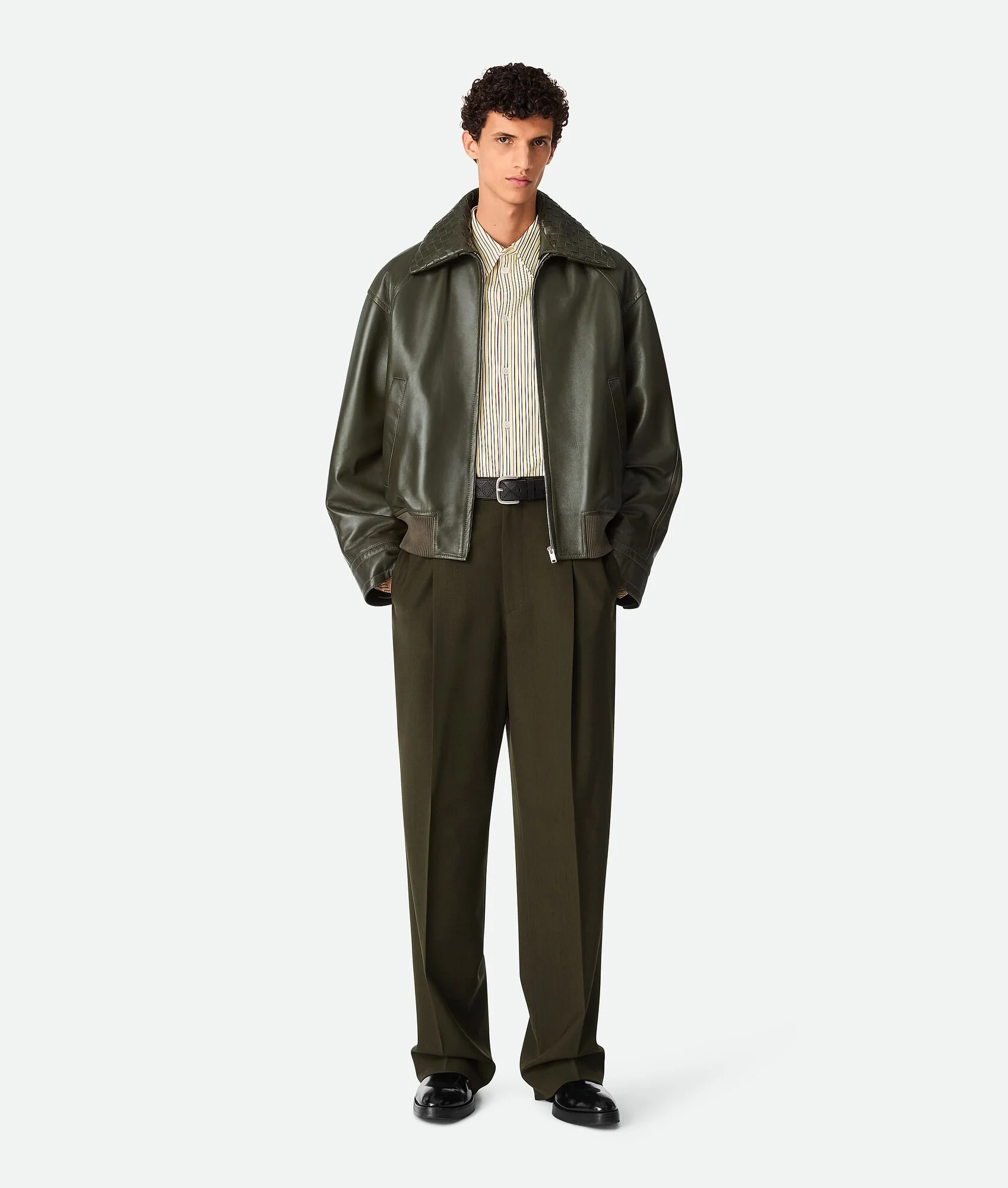 Leather Blouson - 1