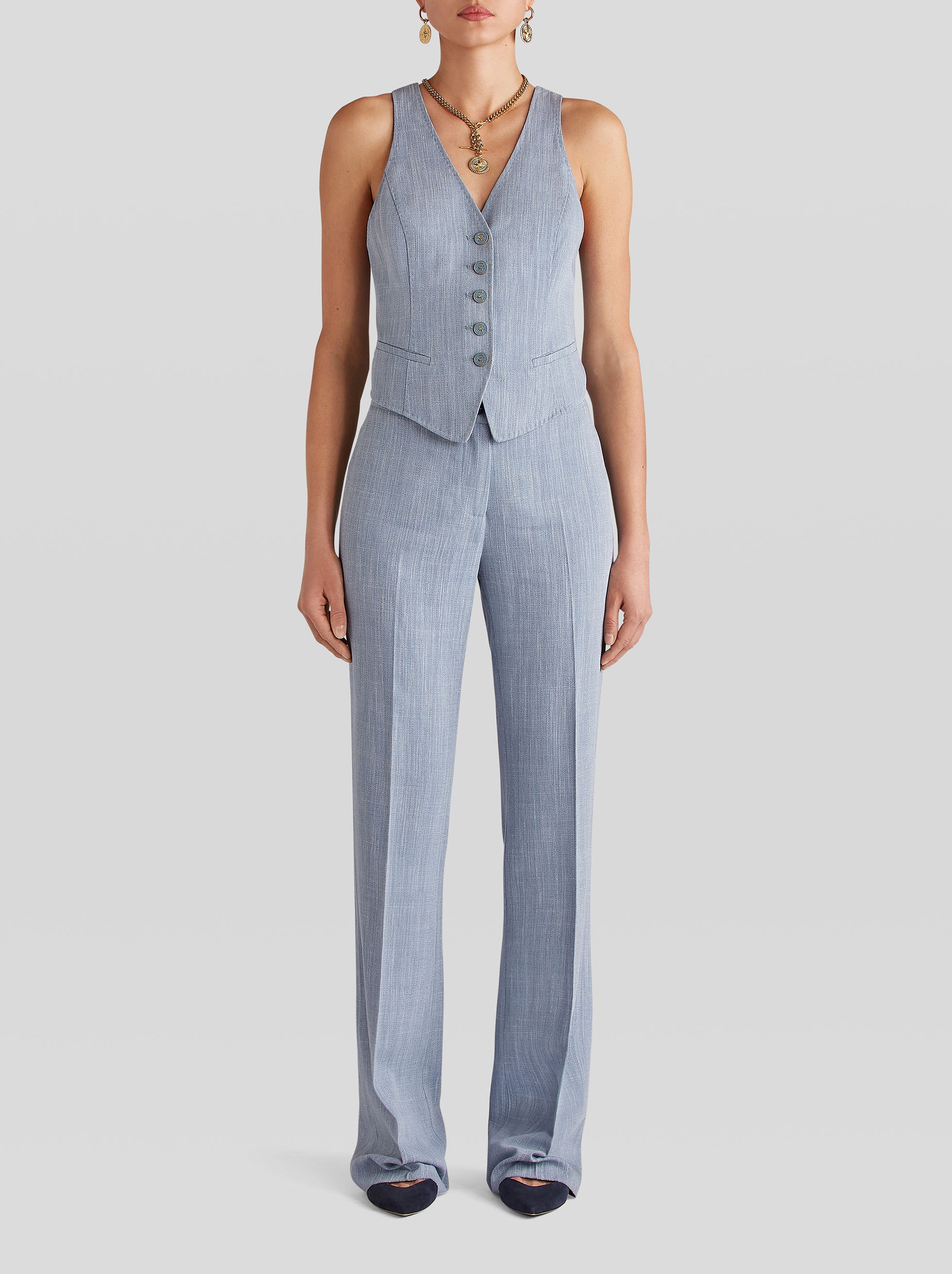 WAISTCOAT WITH PEGASO BUTTONS - 2