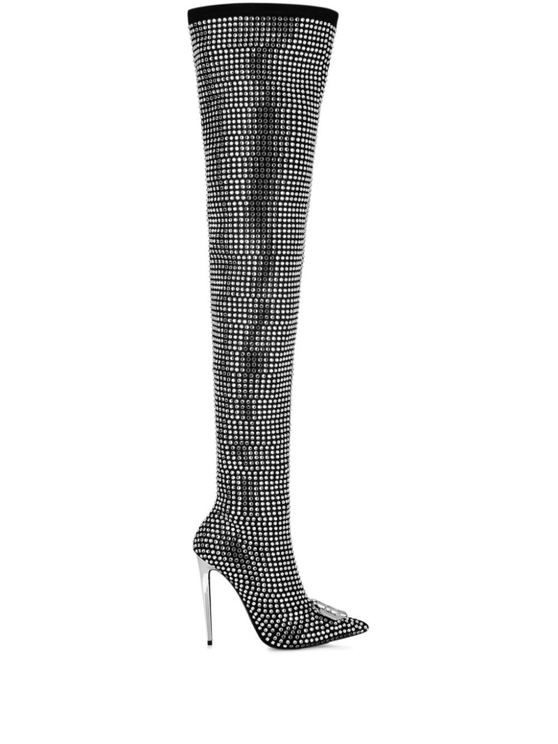 rhinestone-embellished 부츠 1