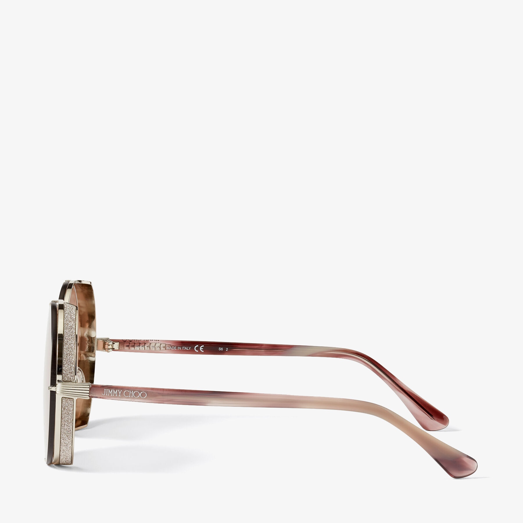 Lilo
Palladium Round Sunglasses with Pink Silver Mirror Lenses - 2