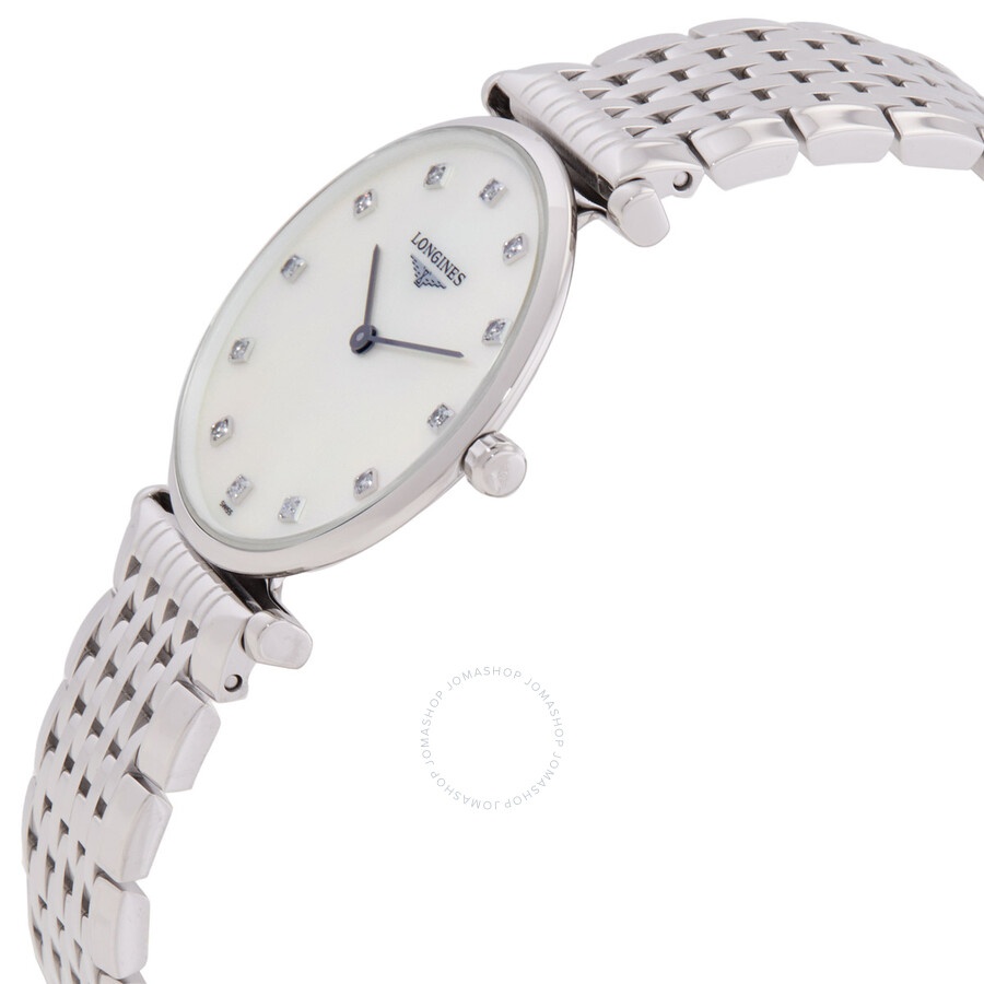 Longines La Grande Classique Quartz Diamond White Mother of Pearl Dial Ladies Watch L4.512.4.87.C - 2