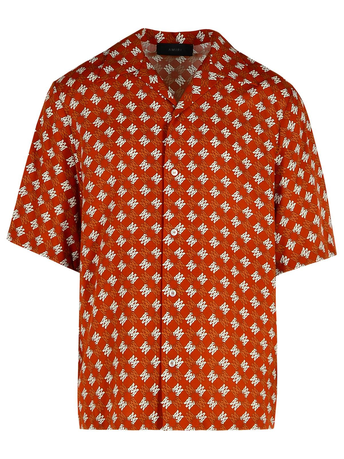 Amiri 'Starbus' Orange Viscose Shirt Men - 1