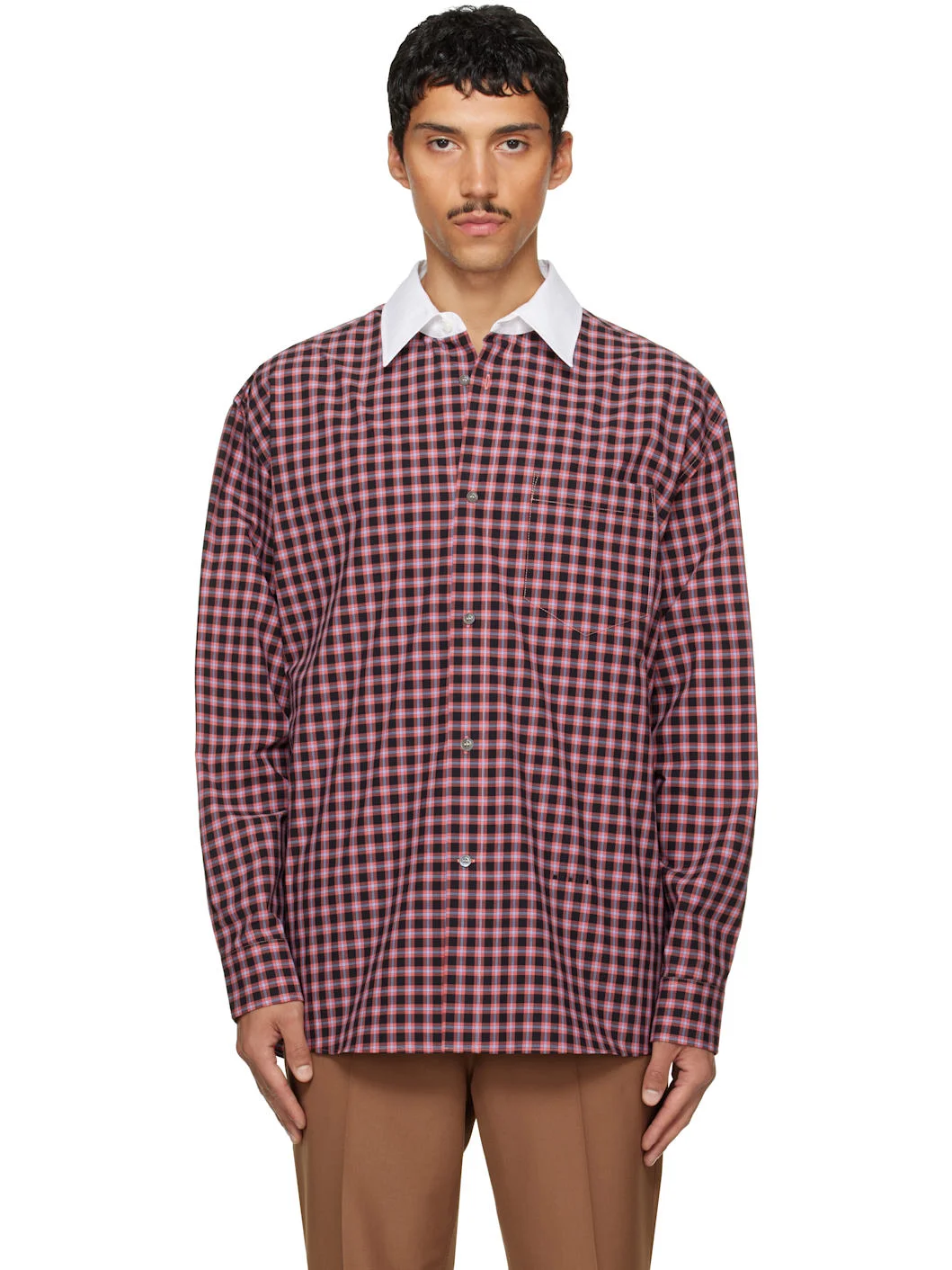 Red & Black Checked Shirt - 1