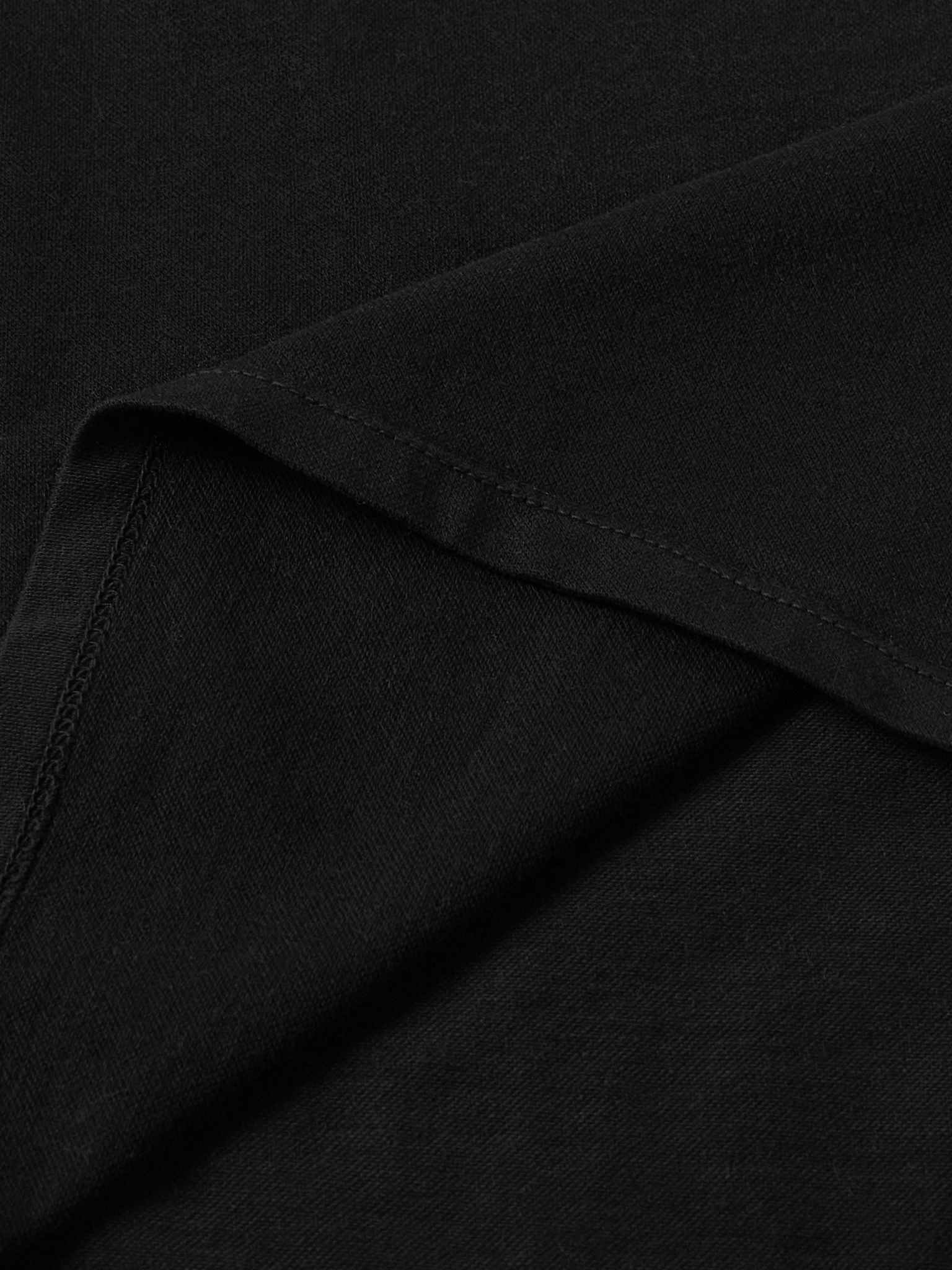 Cotton and Cashmere-Blend Jersey T-Shirt Black - 5
