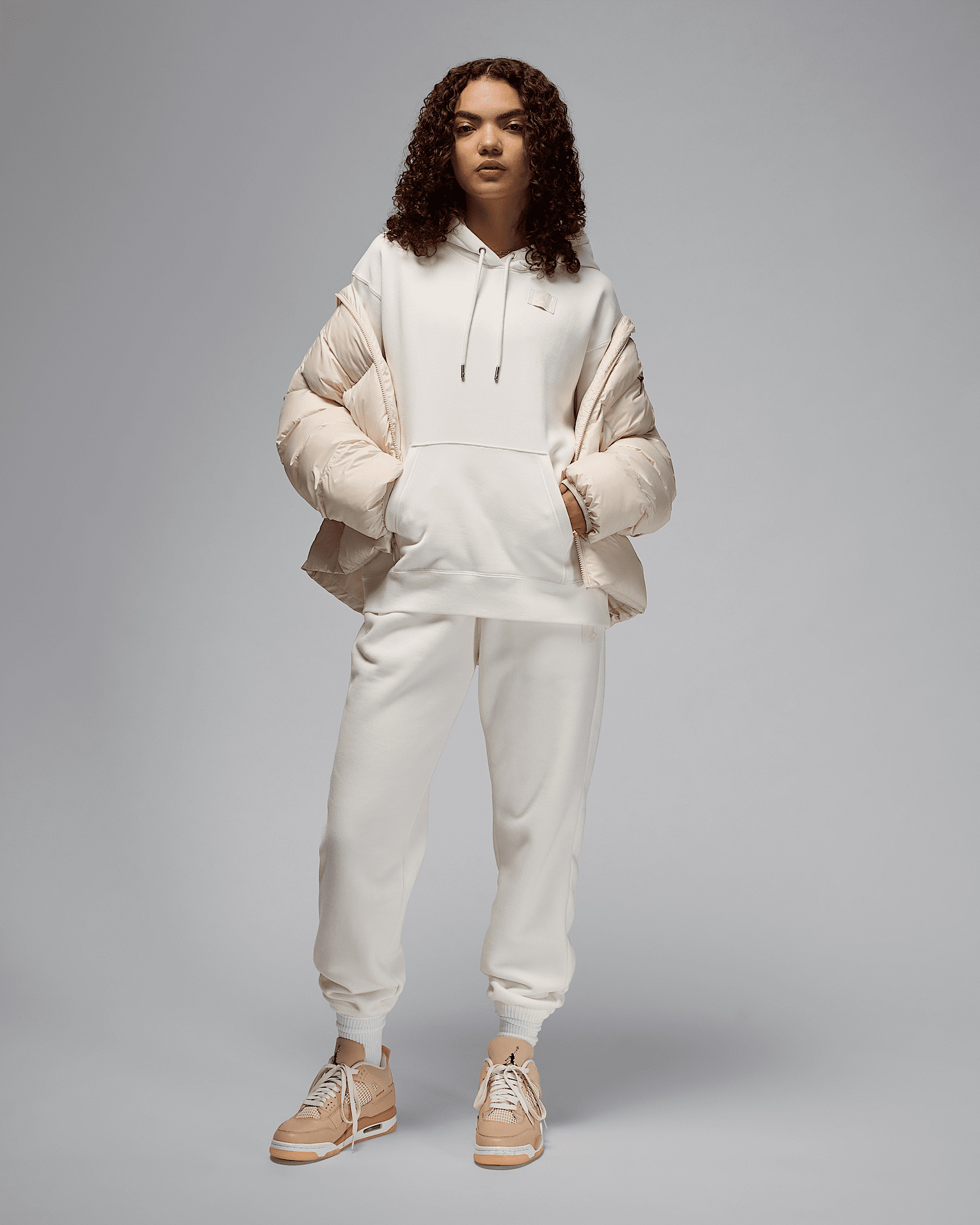 Jordan Flight Fleece Women's Satin-Lined Pullover Hoodie - 8