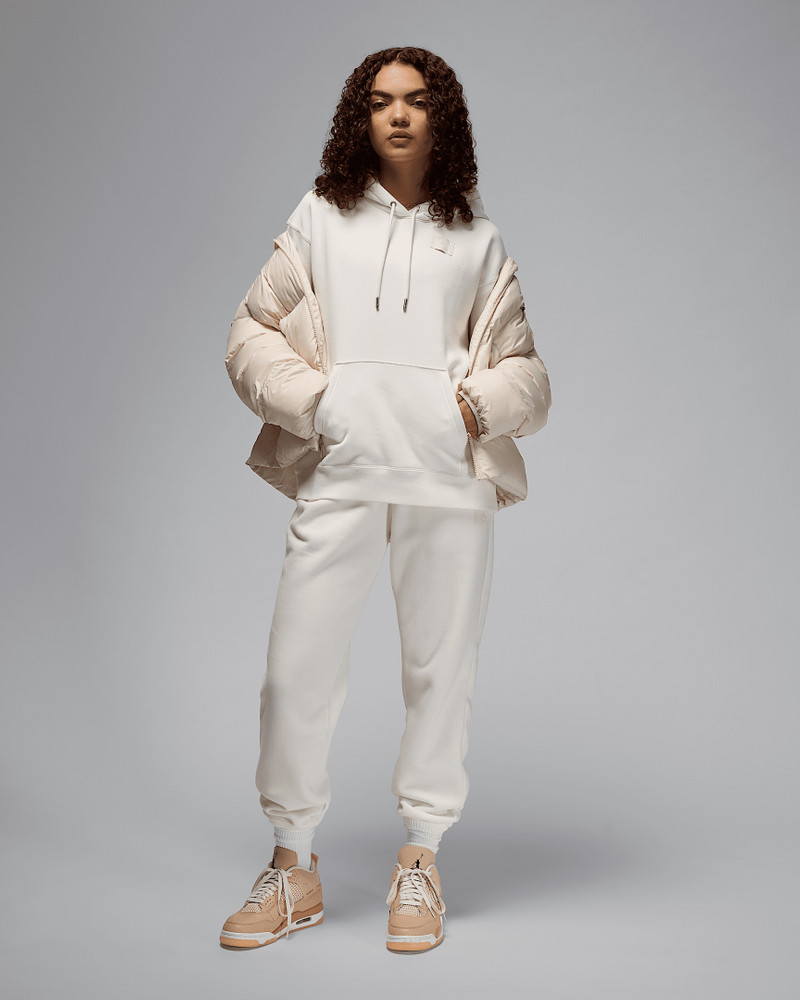 Jordan Flight Fleece Women's Satin-Lined Pullover Hoodie 8