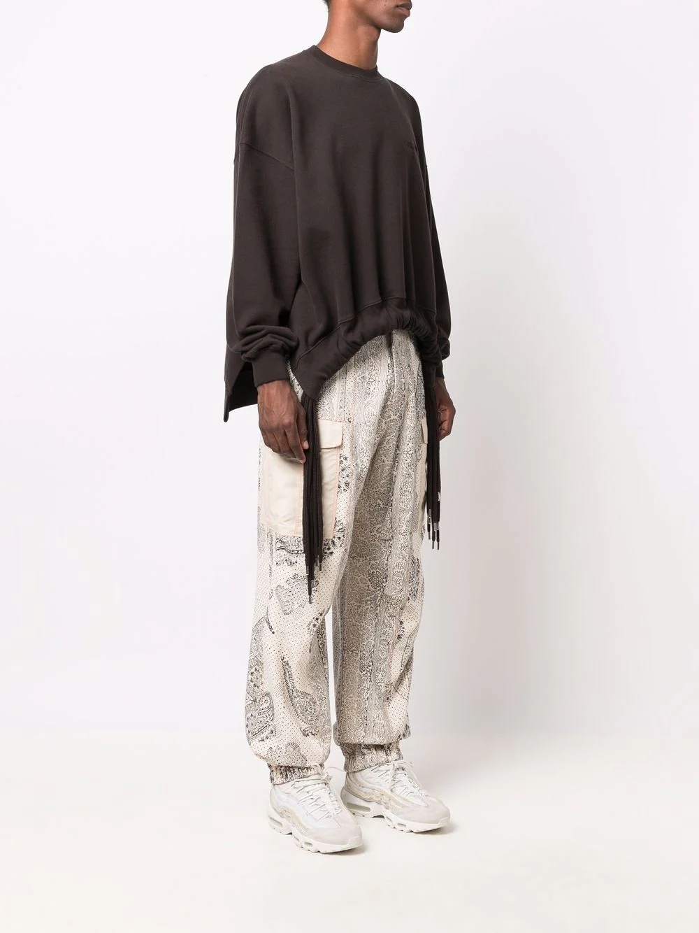 multi-cord crew-neck sweatshirt - 3