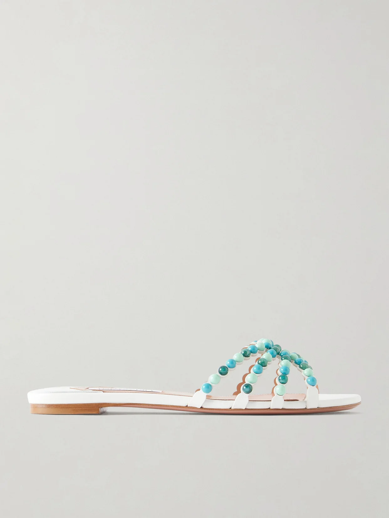 Gemma Embellished Leather Sandals - 1