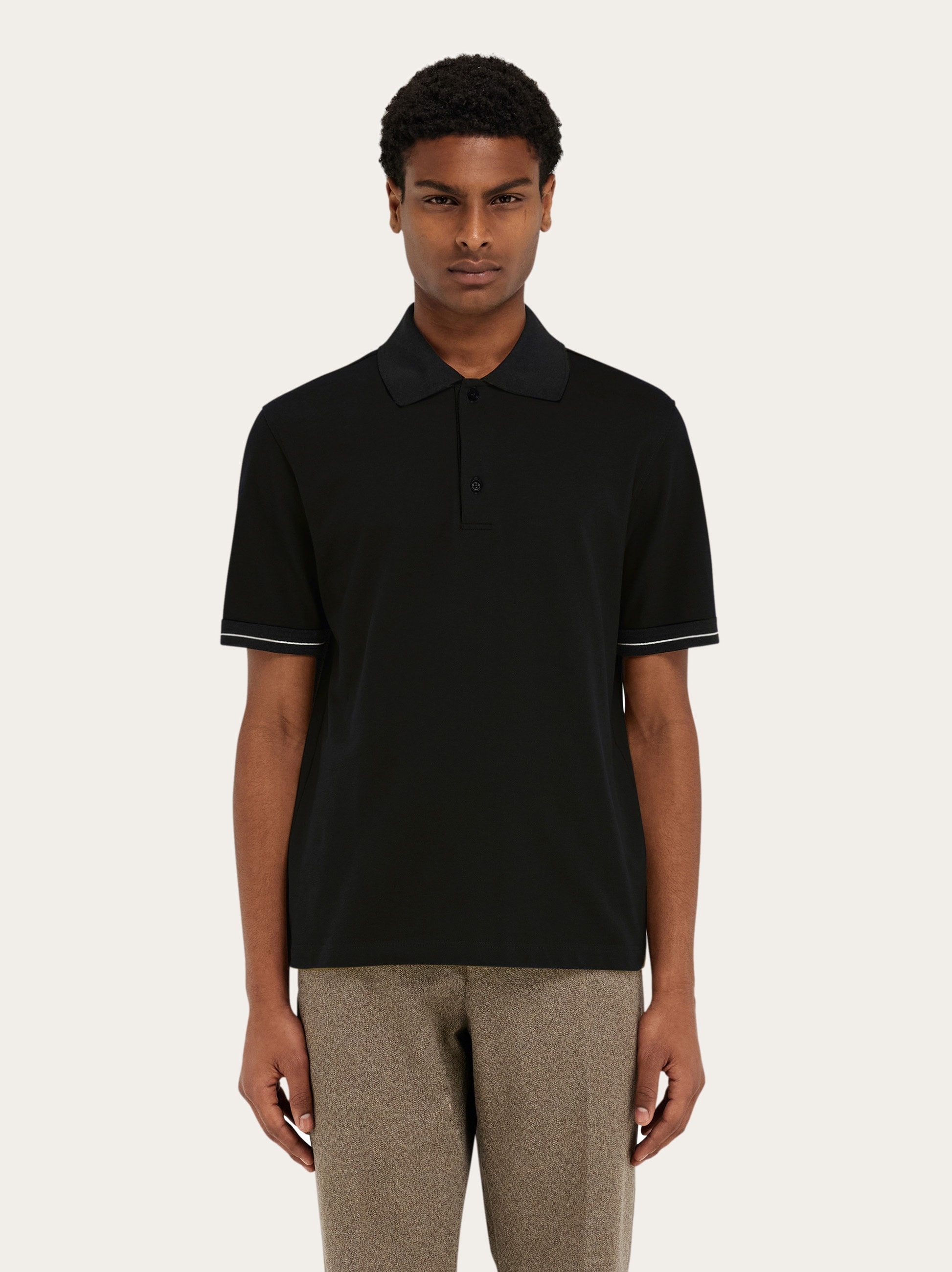 Polo shirt with color block detail - 2