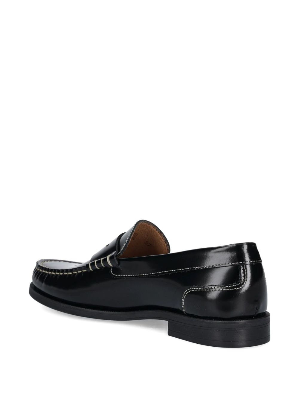 penny leather loafers - 5