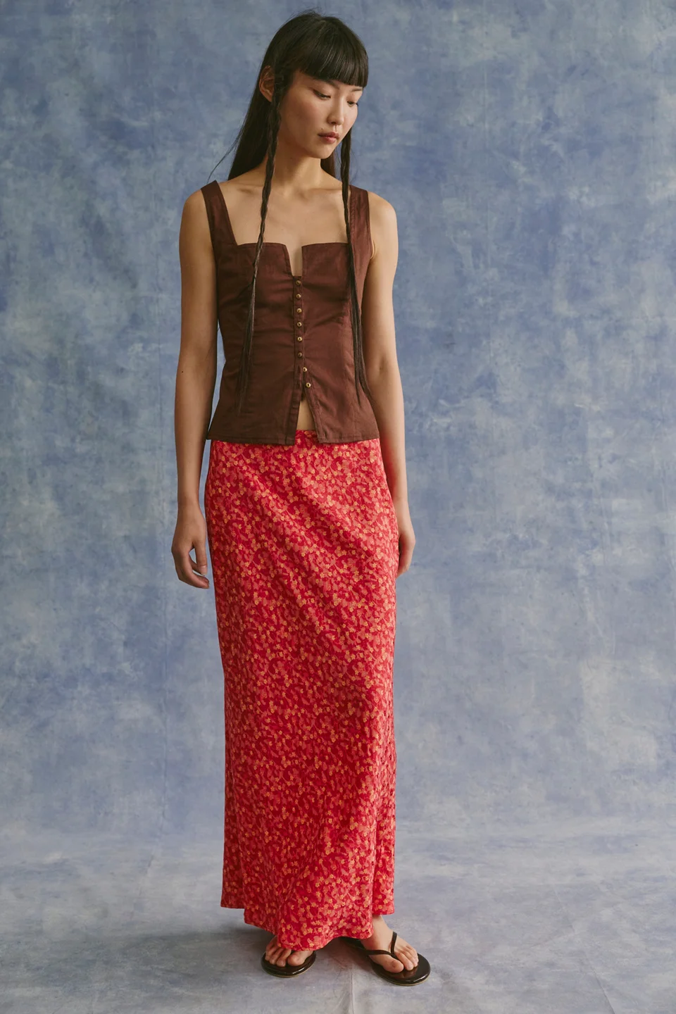 Bonita Printed Maxi Skirt - 1