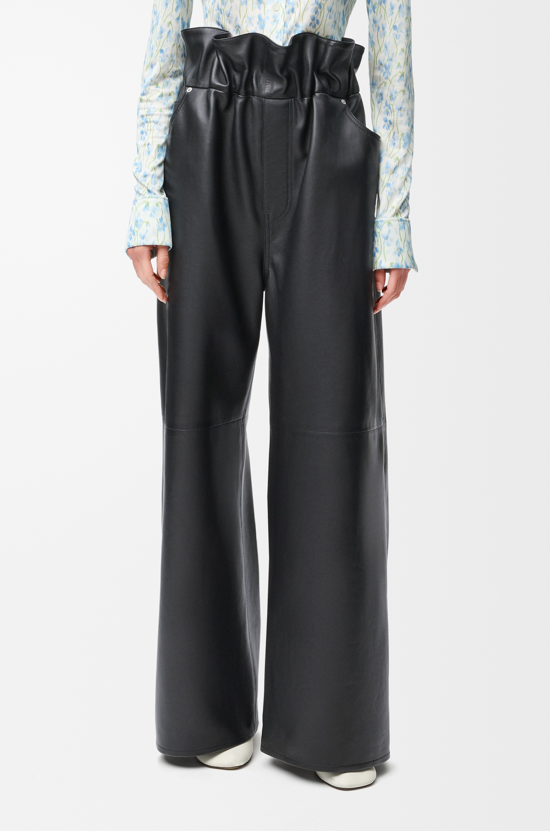 Flamenco trousers in nappa lambskin - 3
