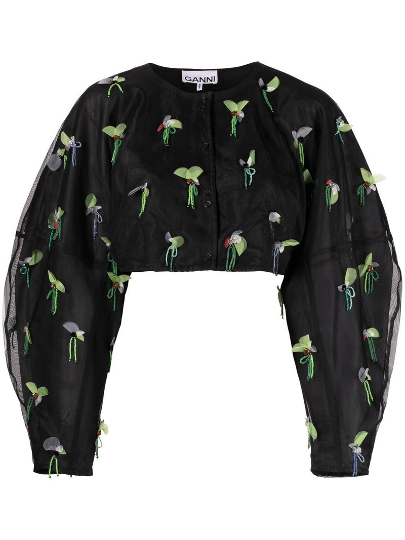 bead-embellished cropped blouse 1