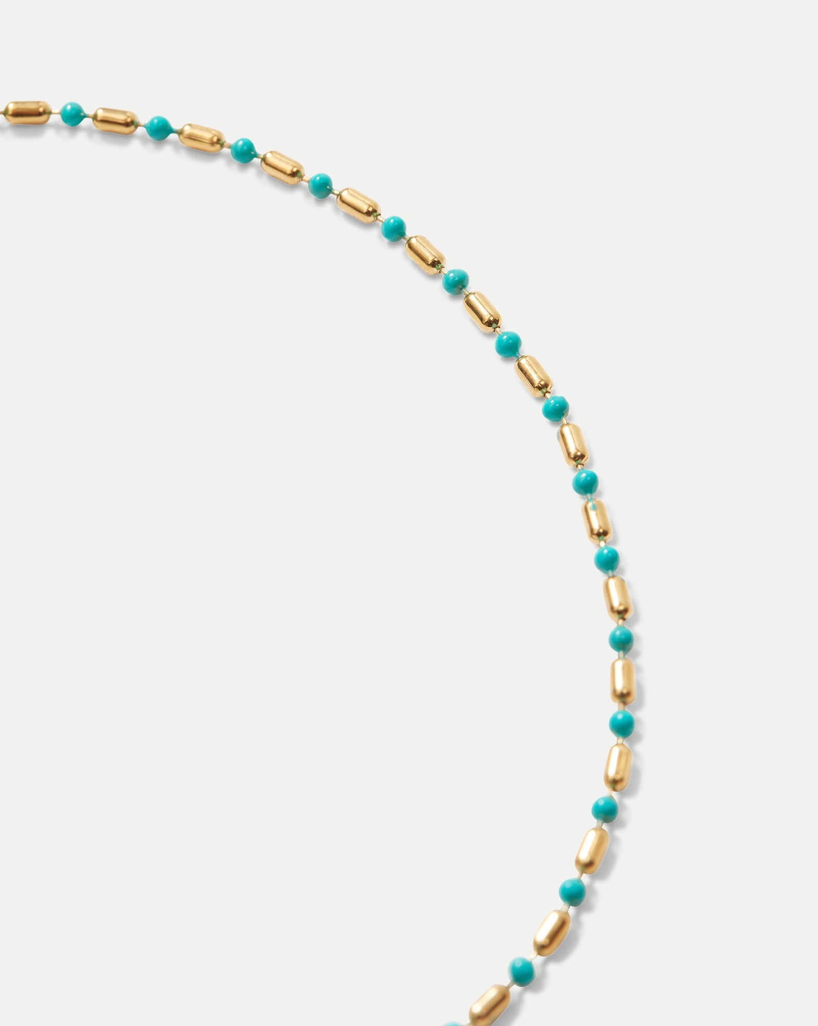 ENAMEL BEAD CHAIN ANKLET - 2