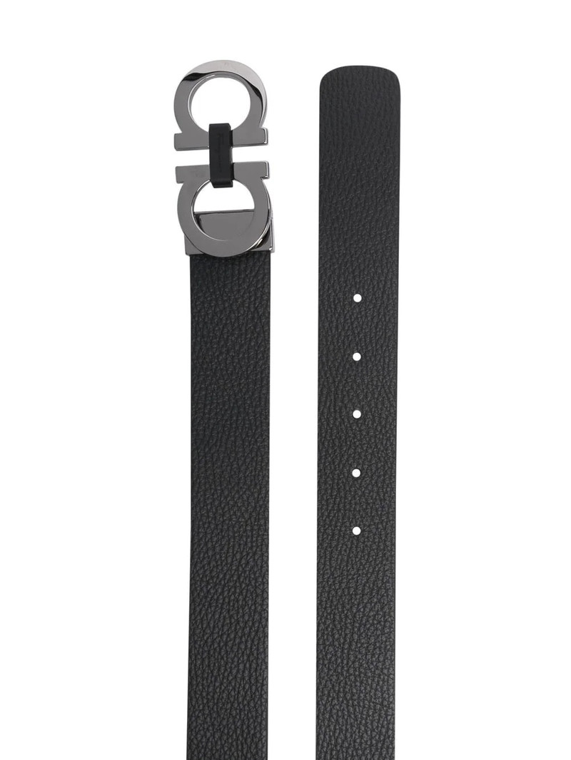 FERRAGAMO textured-finish buckle belt outlook