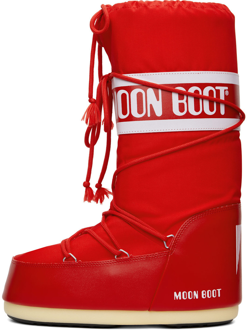 MOON BOOT Red Icon Nylon Boots outlook