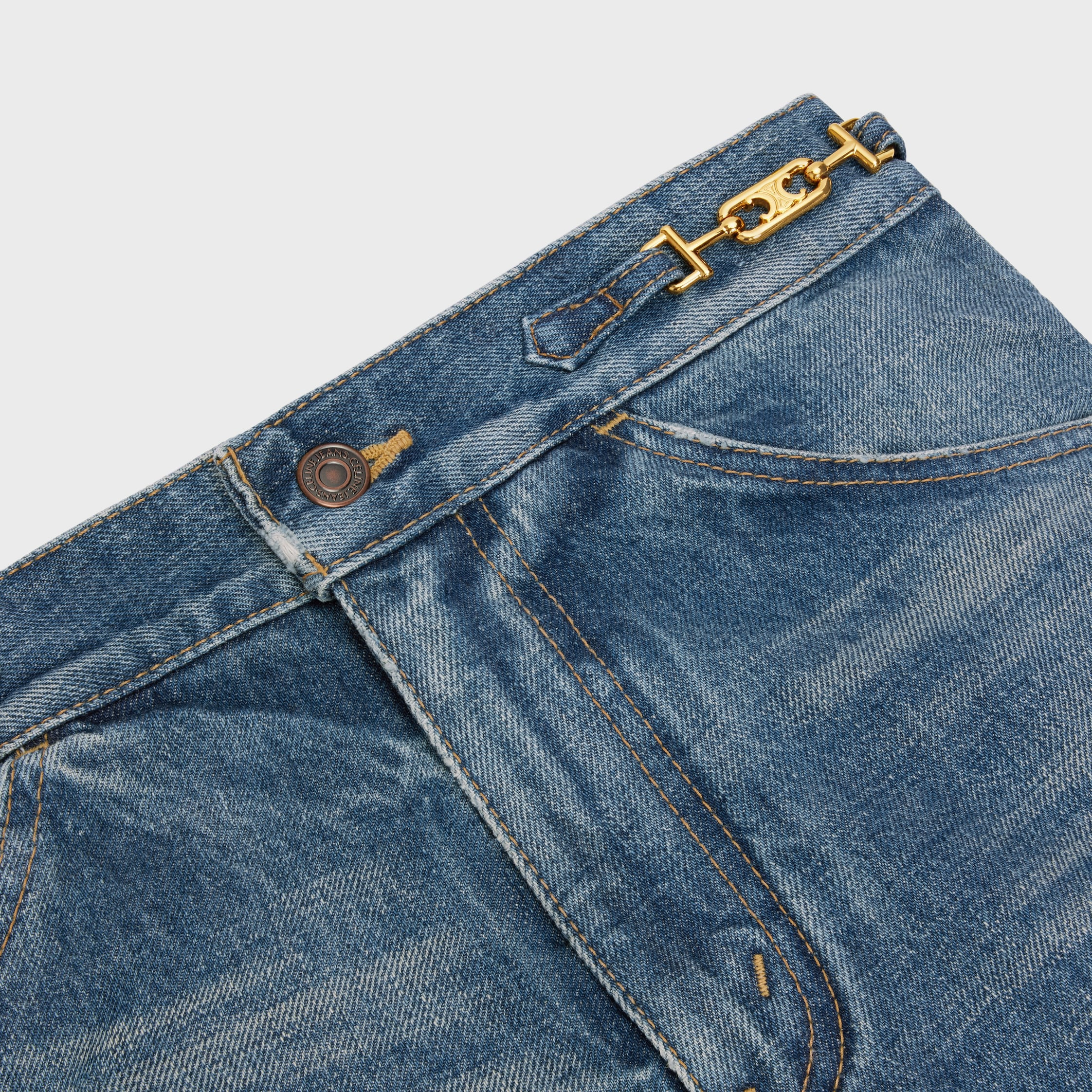 DYLAN FLARED JEANS WITH SIGNATURE IN UNION WASH DENIM - 5