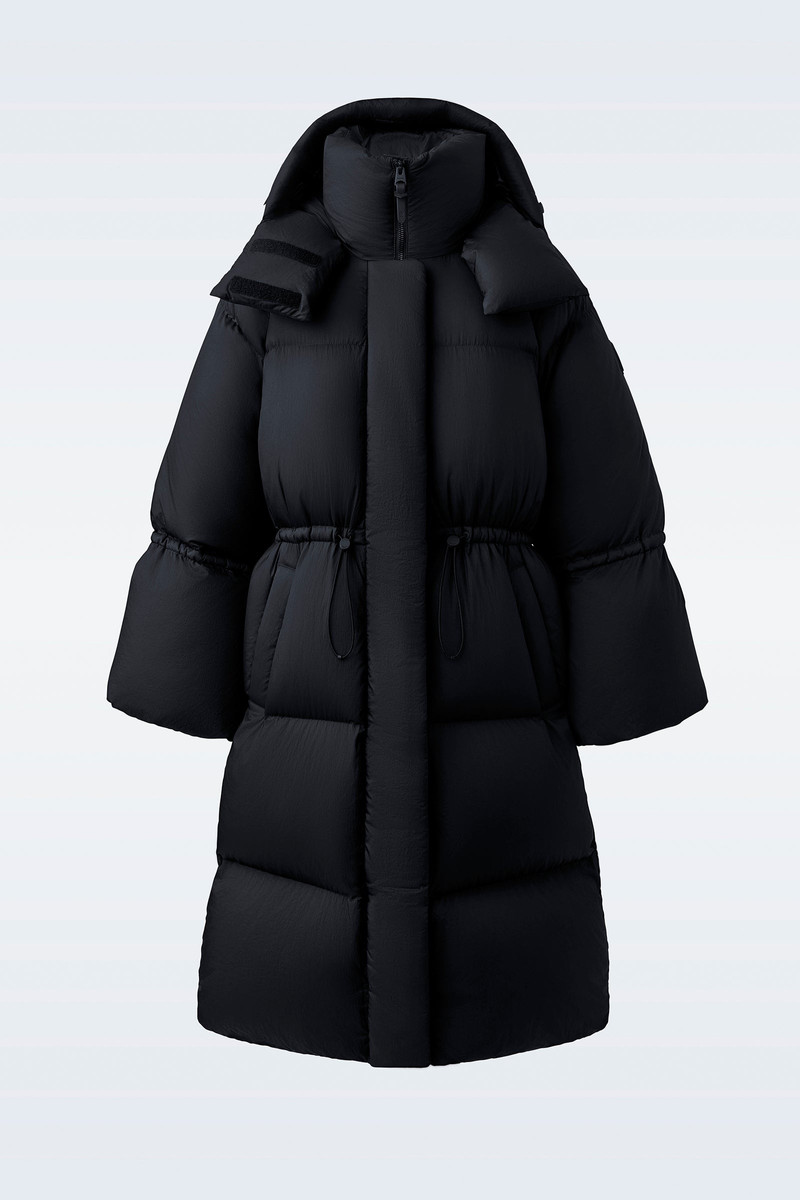 LENZI 2-in-1 down coat with removable hood 1