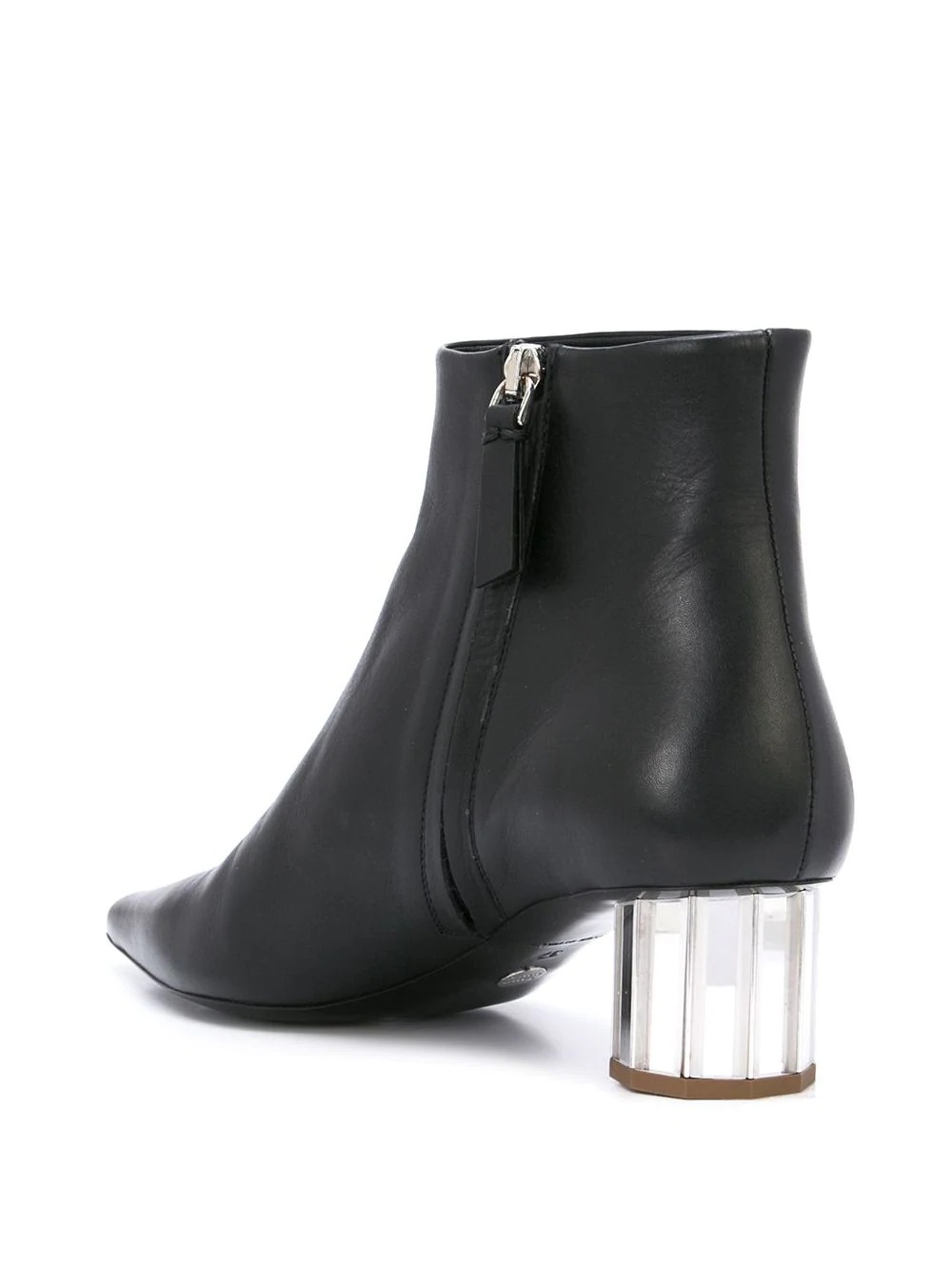 facet heel ankle boots - 3